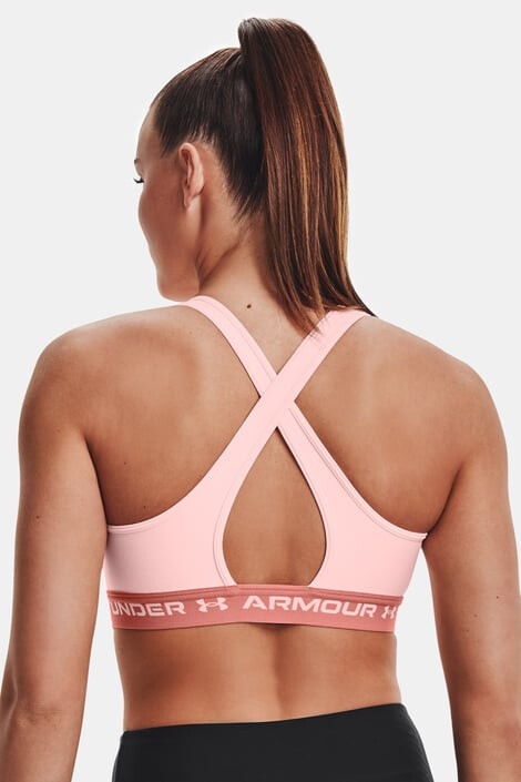 Under Armour Ružová športová podprsenka Crossback Mid - Pepit.sk