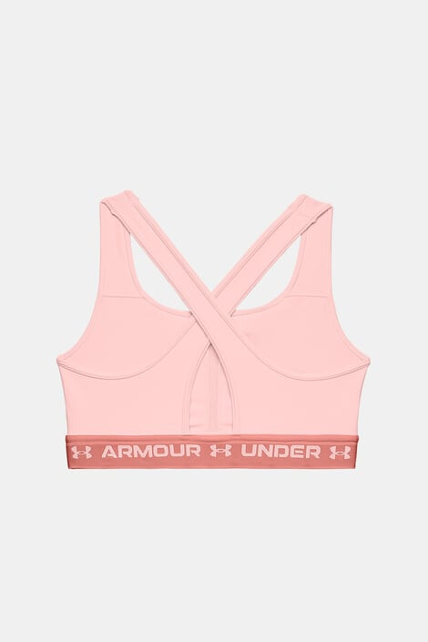 Under Armour Ružová športová podprsenka Crossback Mid - Pepit.sk