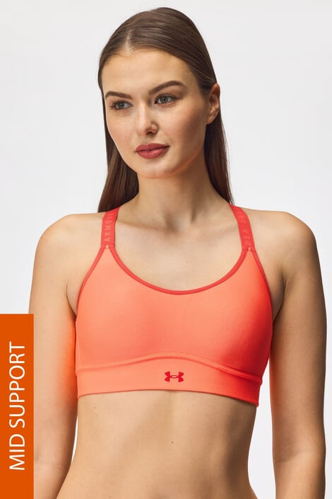 Under Armour Športová podprsenka Infinity Mid Electric Tangerine - Pepit.sk