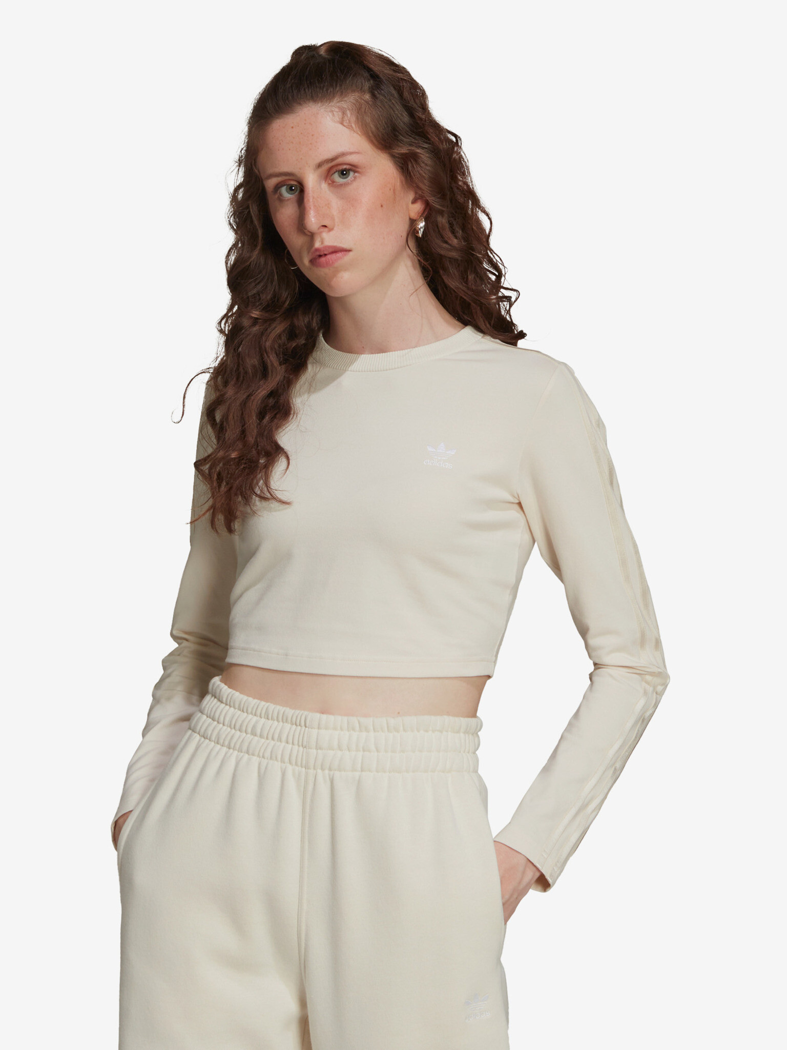 adidas Originals Crop top Biela - Pepit.sk