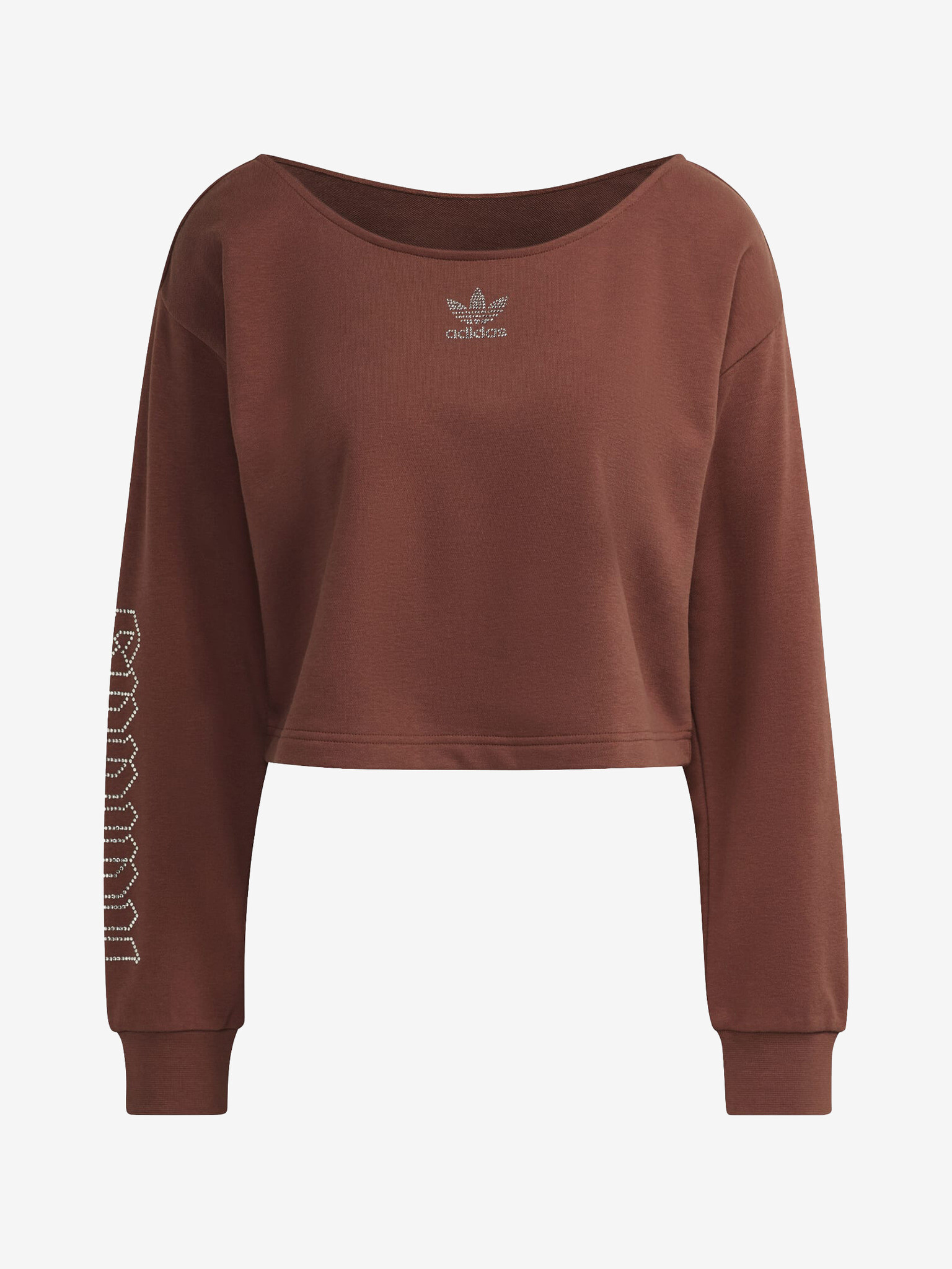 adidas Originals Slouchy Crop top Hnedá - Pepit.sk