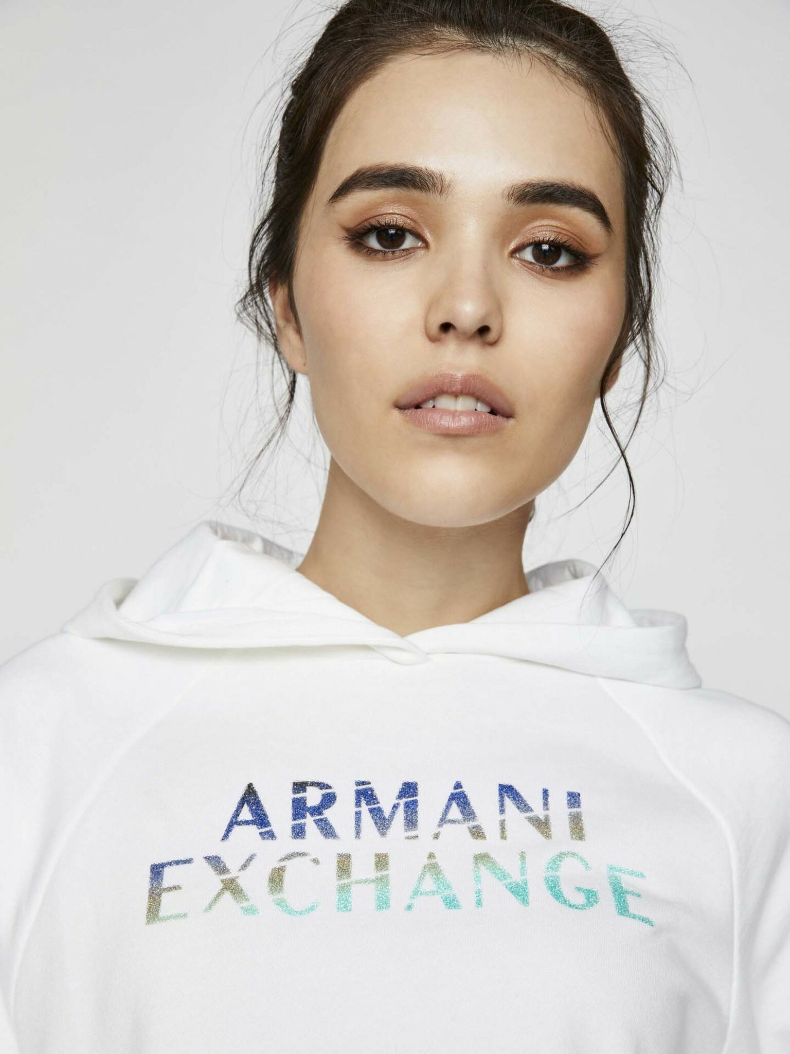 Armani Exchange Mikina Biela - Pepit.sk