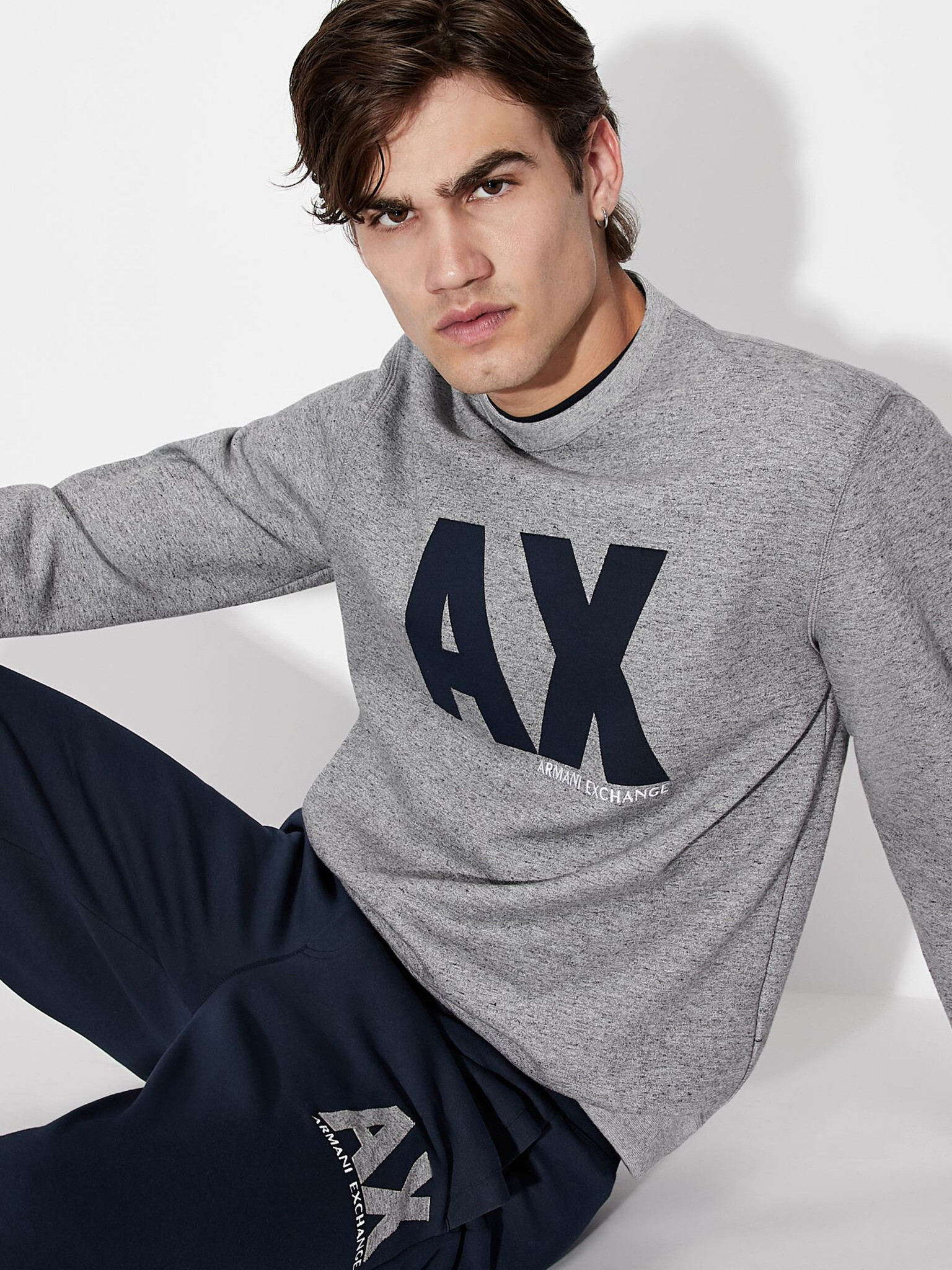 Armani Exchange Mikina Šedá - Pepit.sk