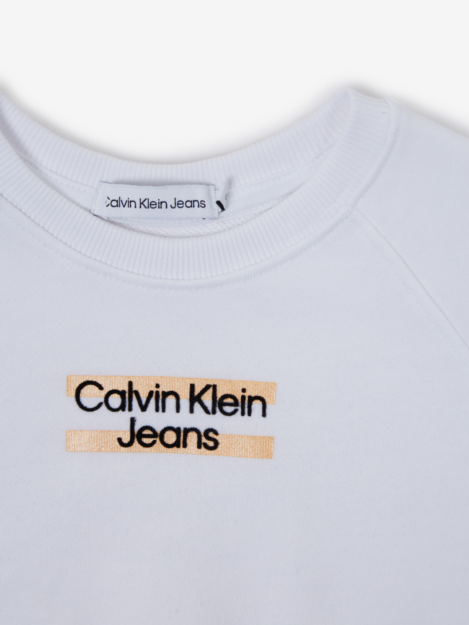 Calvin Klein Jeans Mikina detská Biela - Pepit.sk