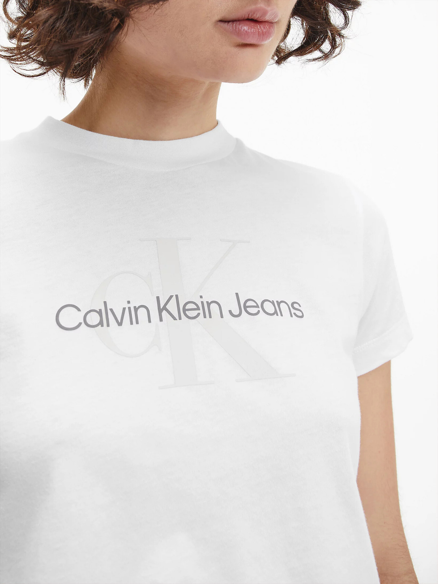 Calvin Klein Jeans Seasonal Monogram Baby Tričko Biela - Pepit.sk