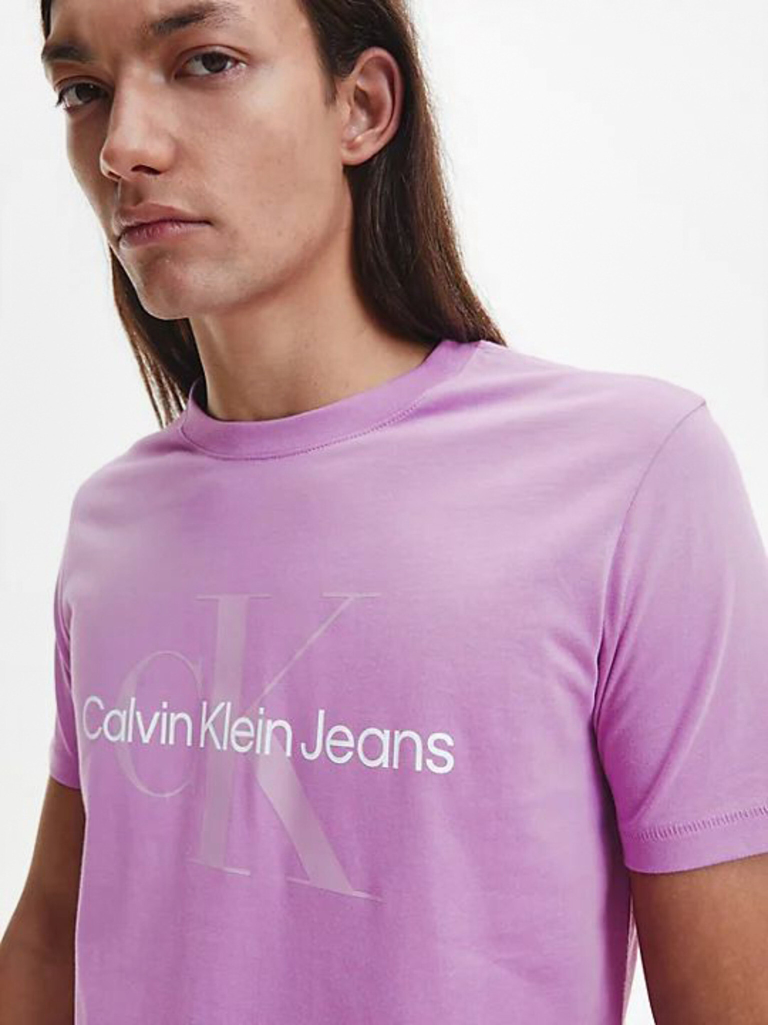 Calvin Klein Jeans Tričko Fialová - Pepit.sk