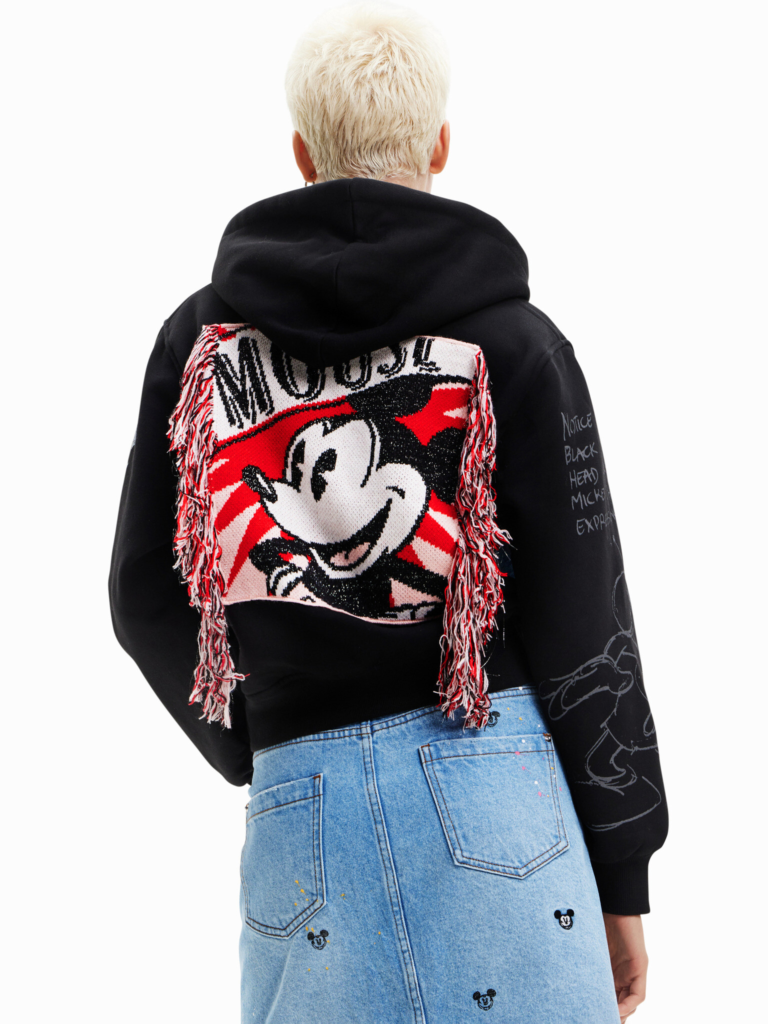 Desigual Mickey Mouse Mikina Čierna - Pepit.sk