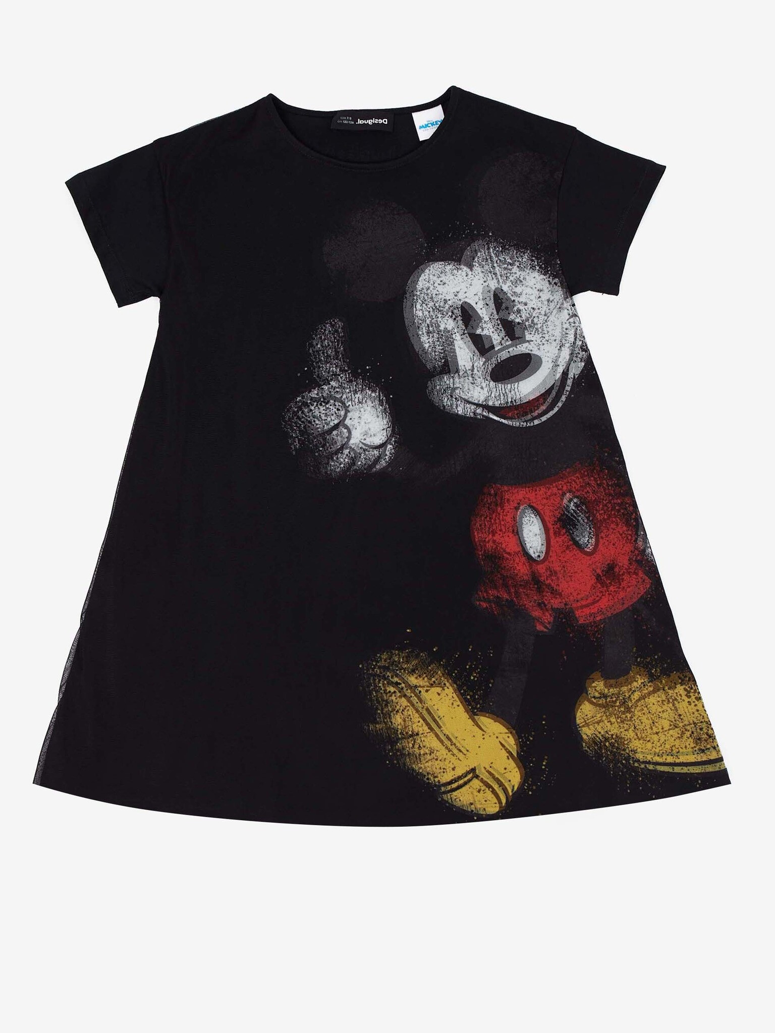 Desigual Ok Mickey Šaty dětské Čierna - Pepit.sk