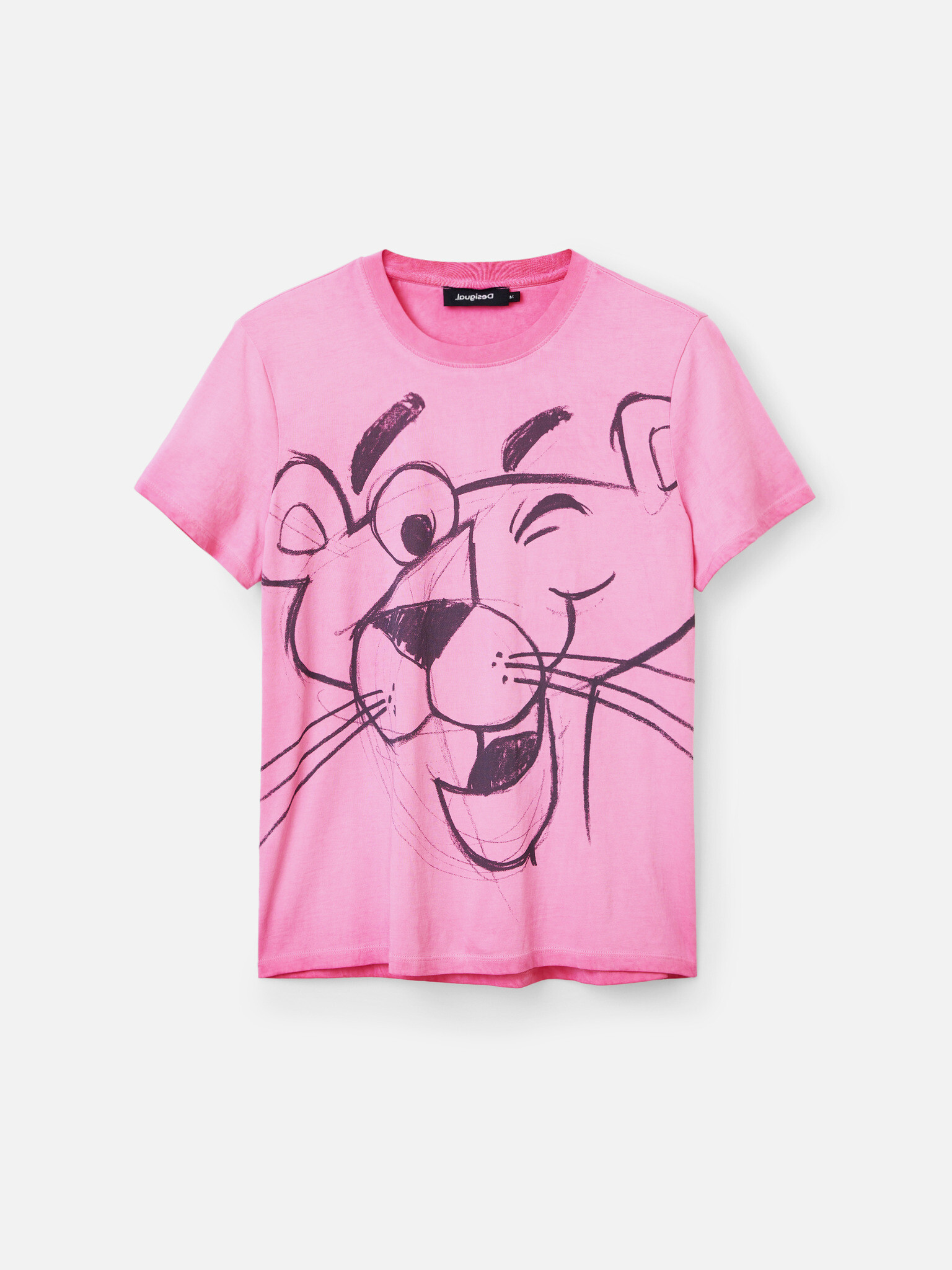 Desigual Pink Panther Smile Tričko Ružová - Pepit.sk