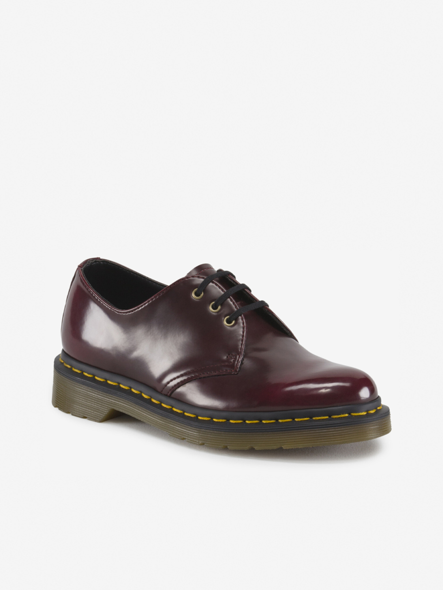 Dr. Martens Vegan 1461 Poltopánky Červená - Pepit.sk