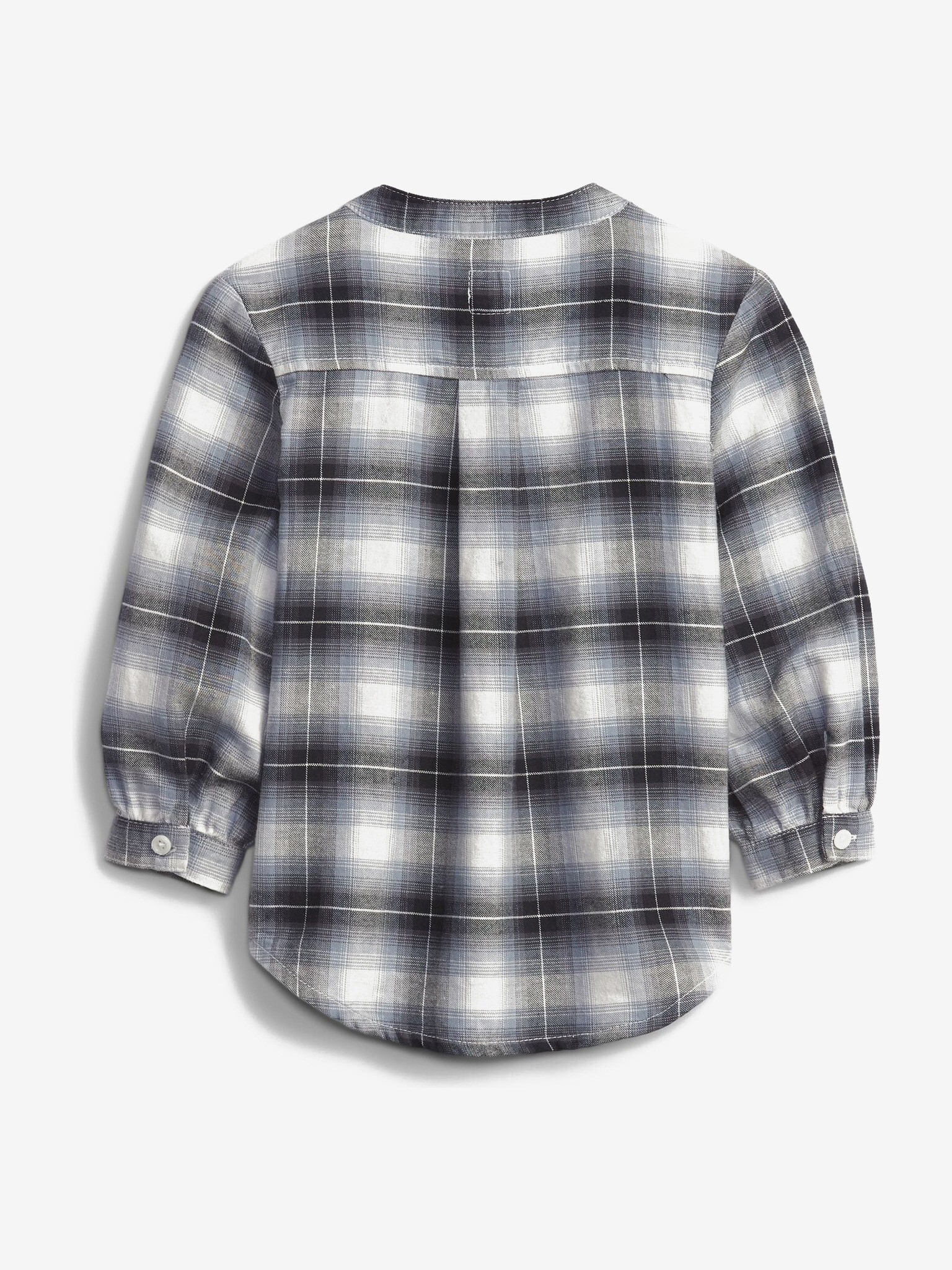 GAP Oversize Flannel Košeľa detská Šedá - Pepit.sk