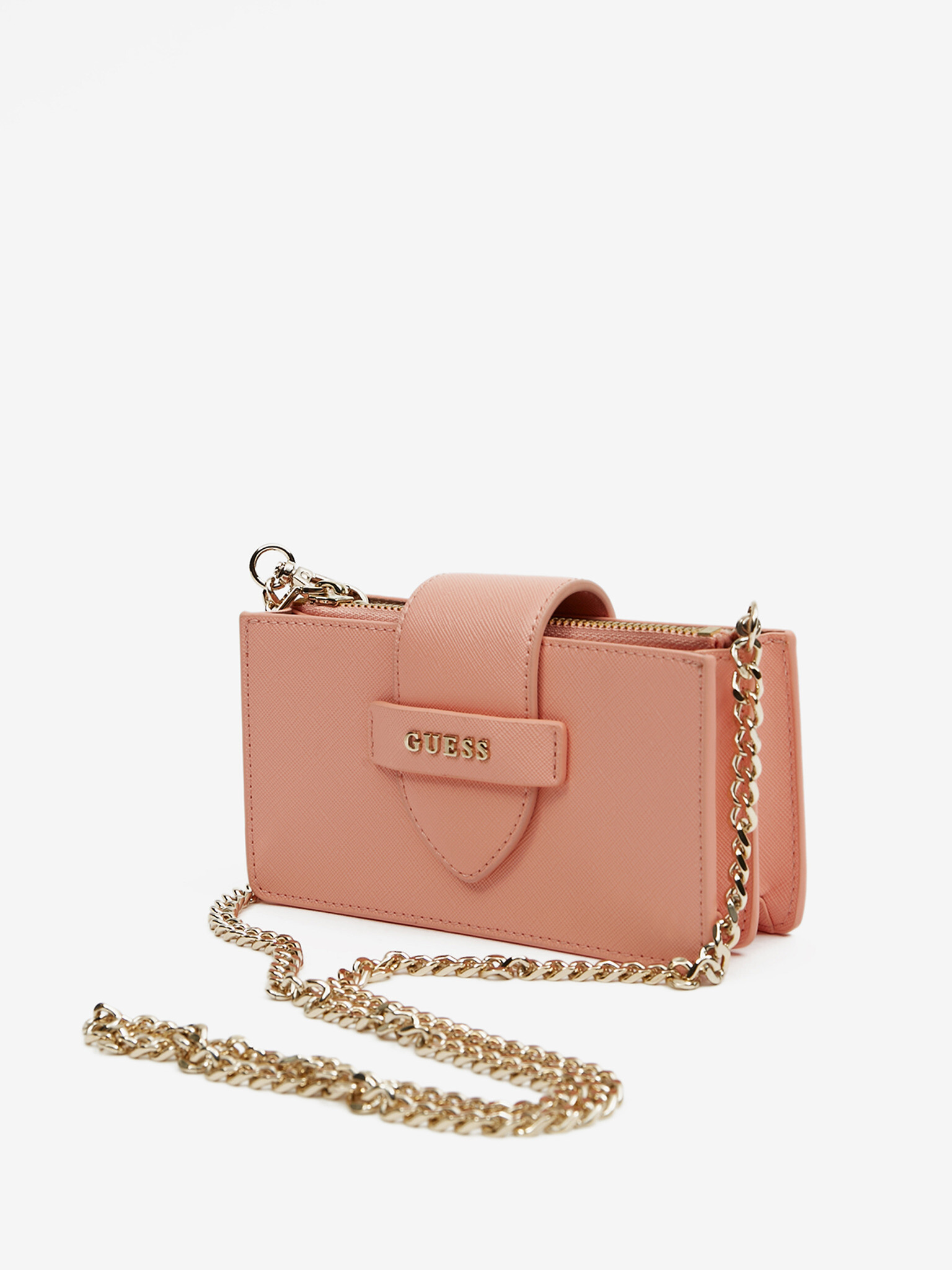 Guess Card Case On Chain Cross body bag Ružová - Pepit.sk