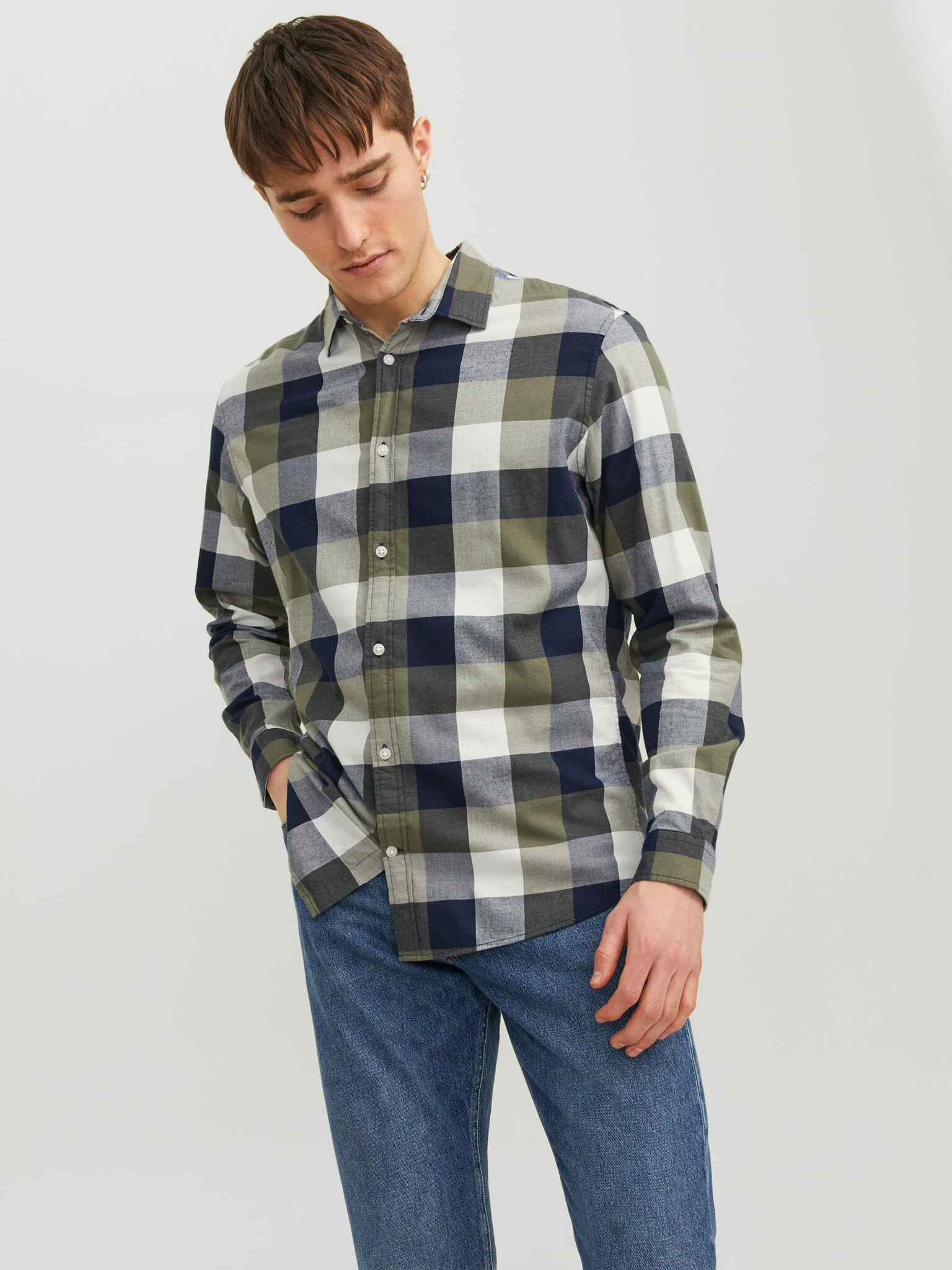 Jack & Jones Buffalo Košeľa Zelená - Pepit.sk