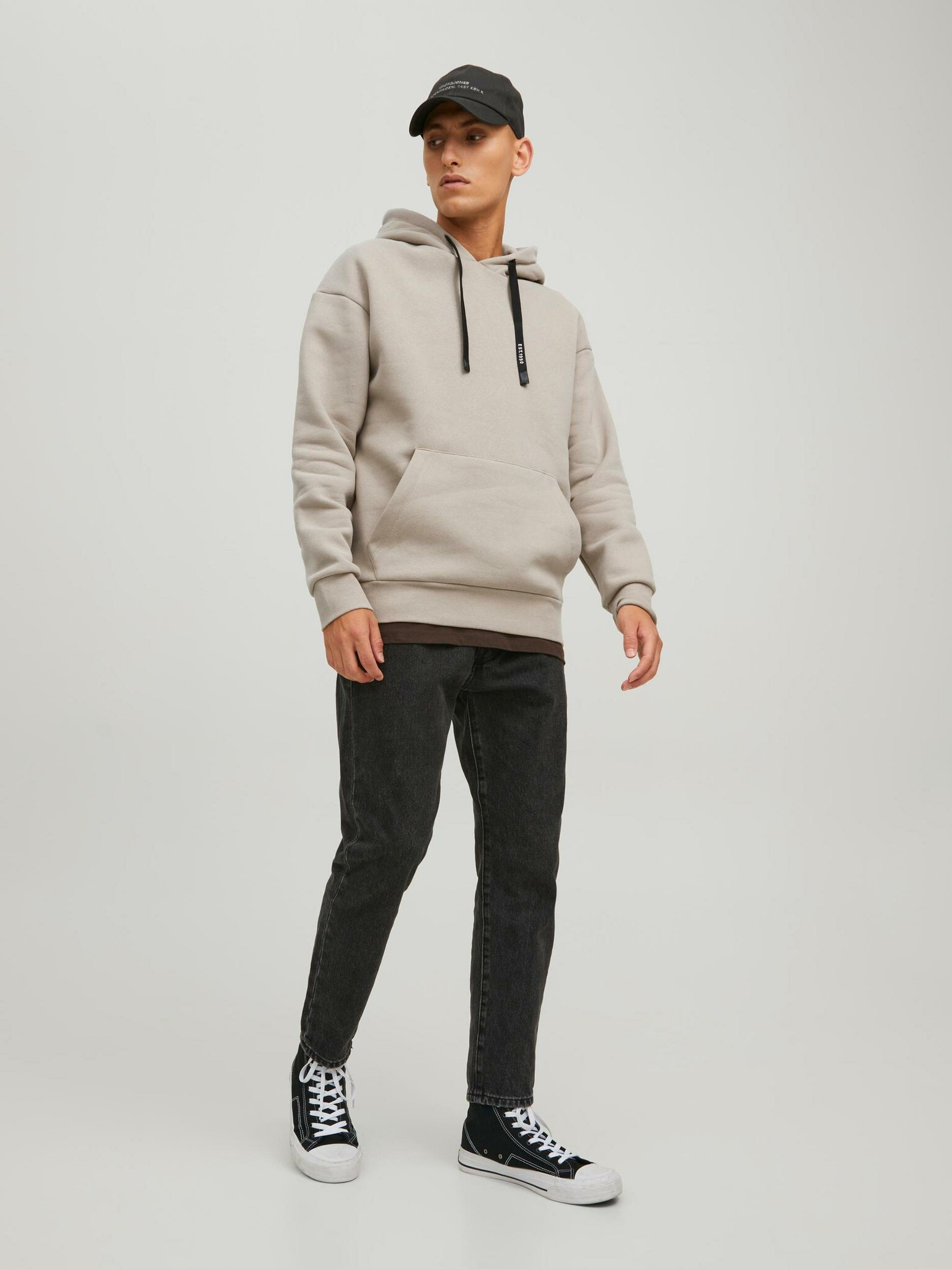 Jack & Jones Eking Mikina Biela - Pepit.sk