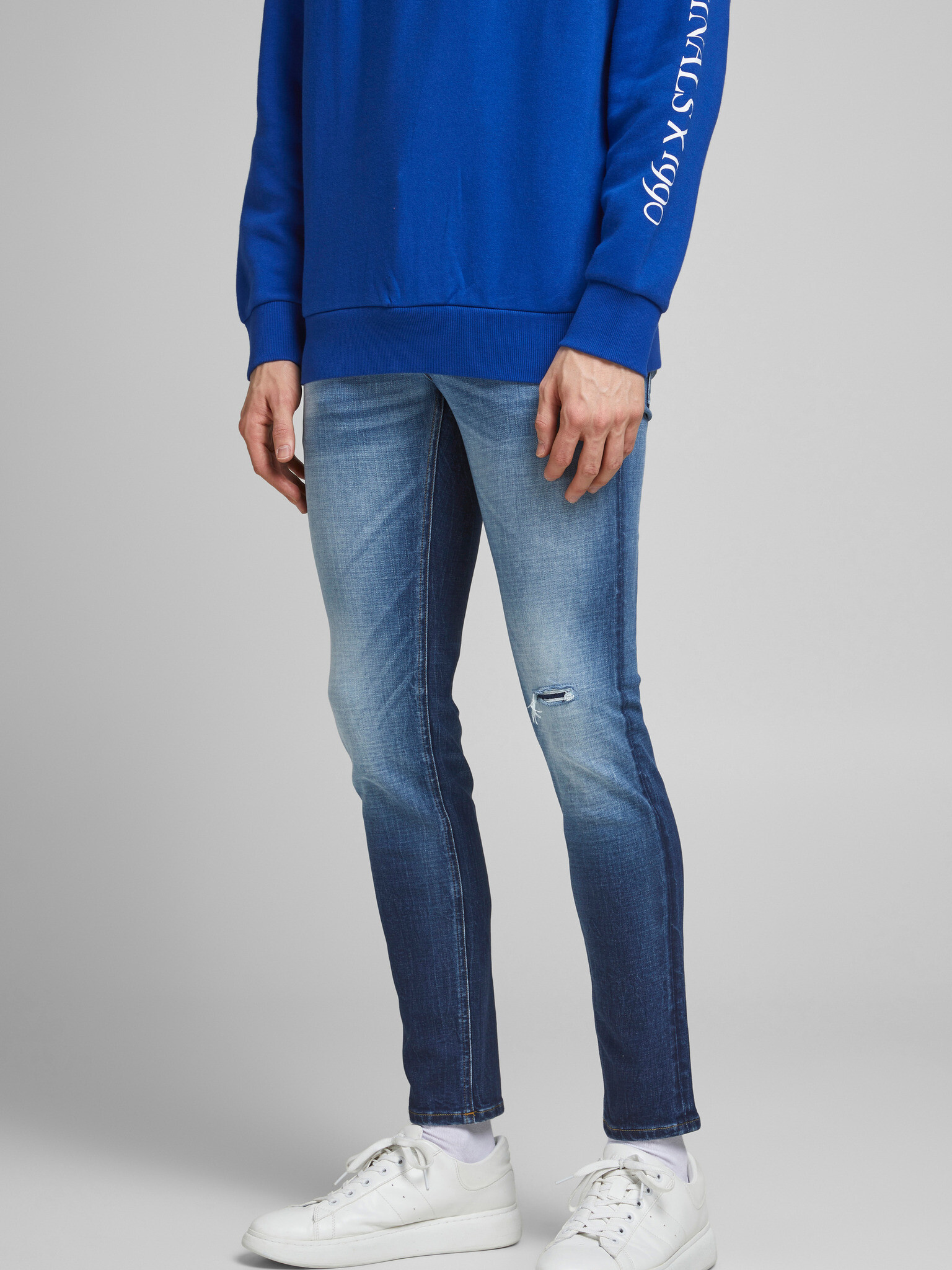 Jack & Jones Liam Džínsy Modrá - Pepit.sk