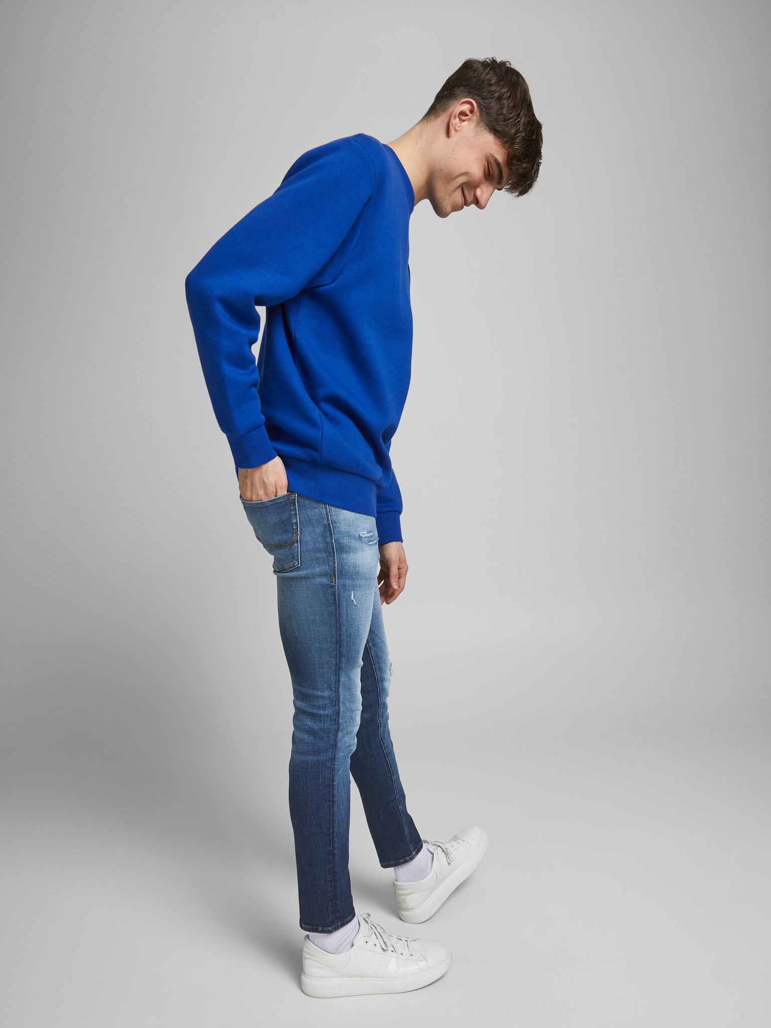 Jack & Jones Liam Džínsy Modrá - Pepit.sk