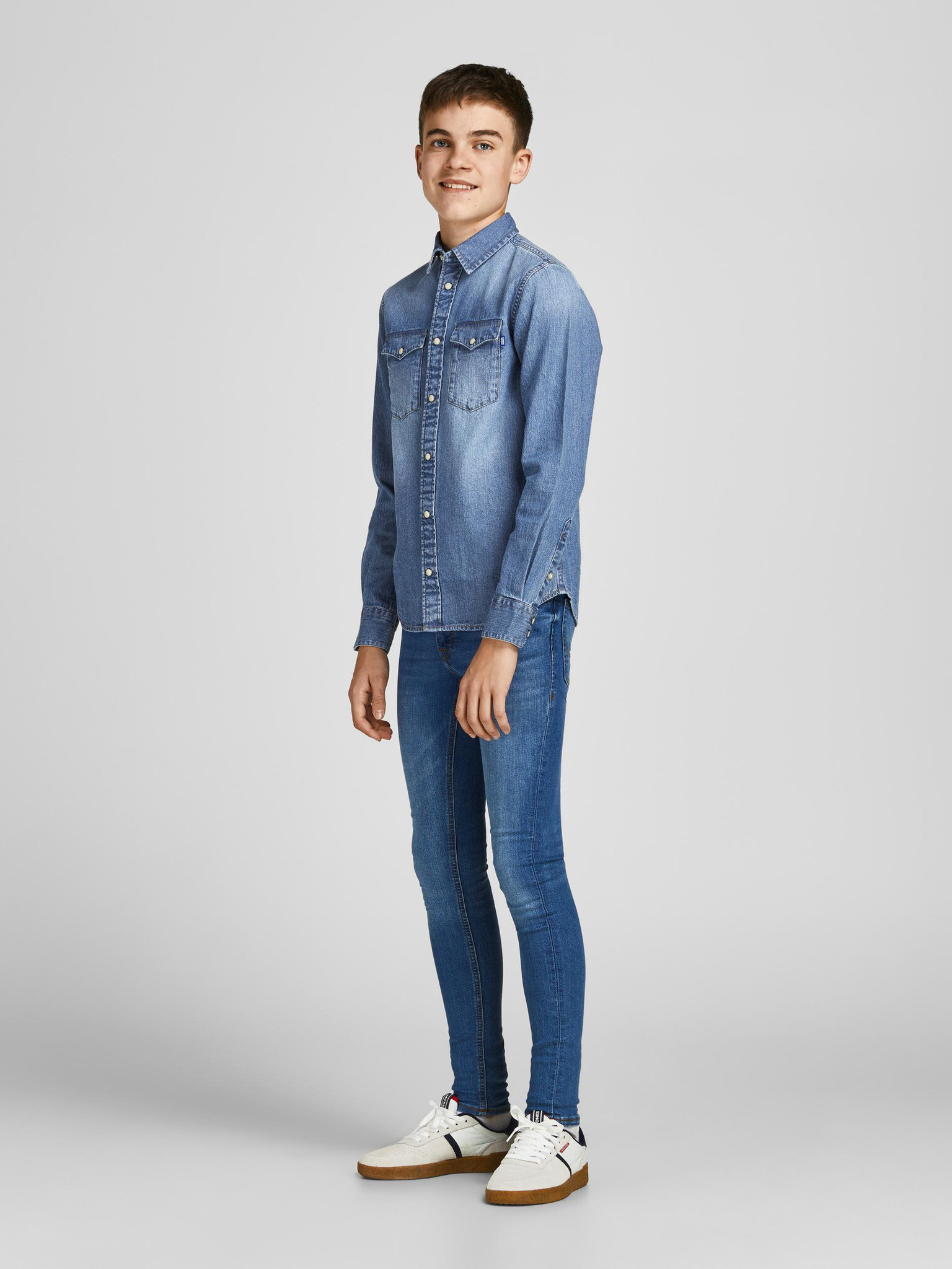 Jack & Jones Sheridan Košeľa detská Modrá - Pepit.sk