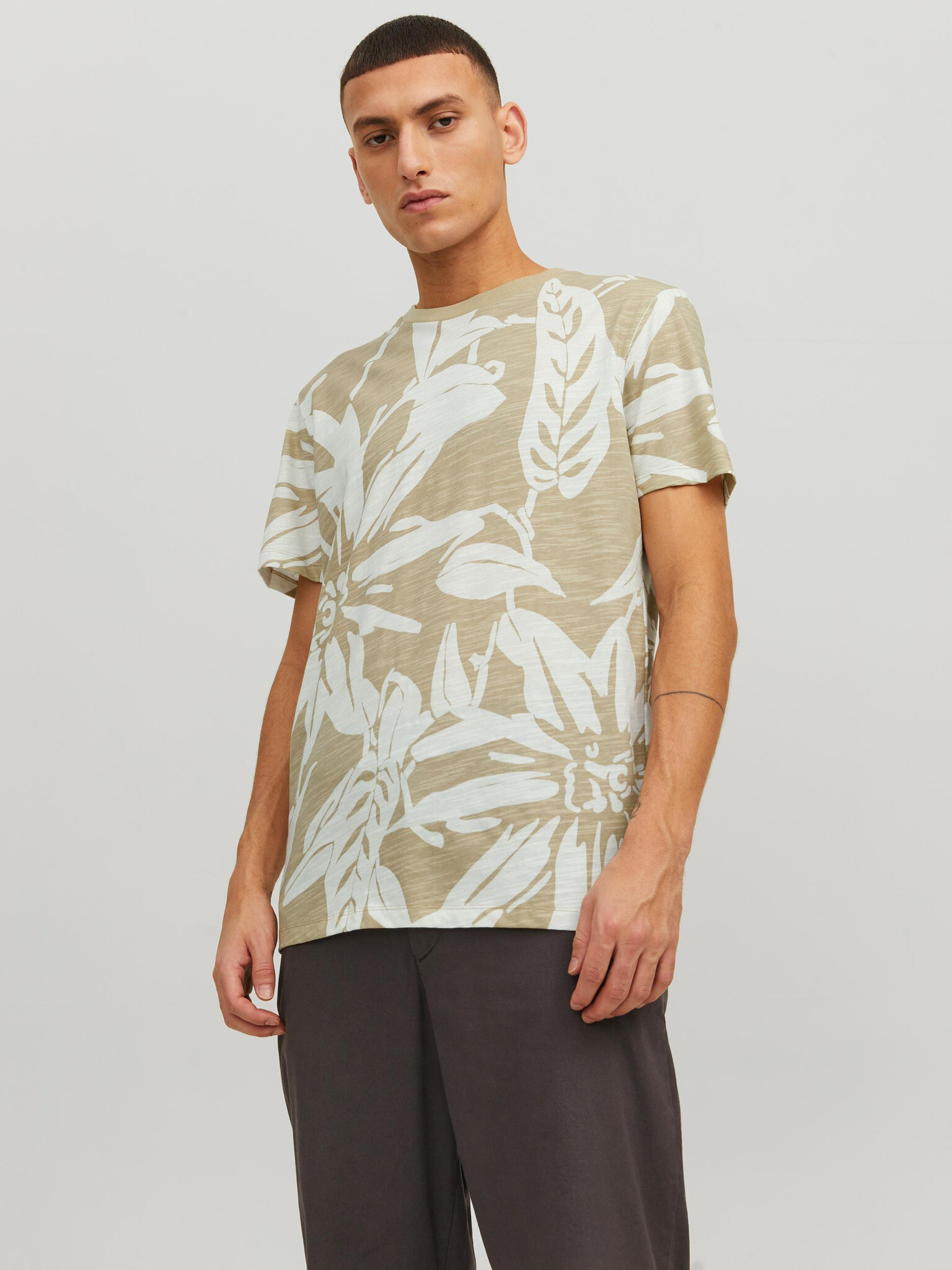 Jack & Jones Tropic Tričko Béžová - Pepit.sk