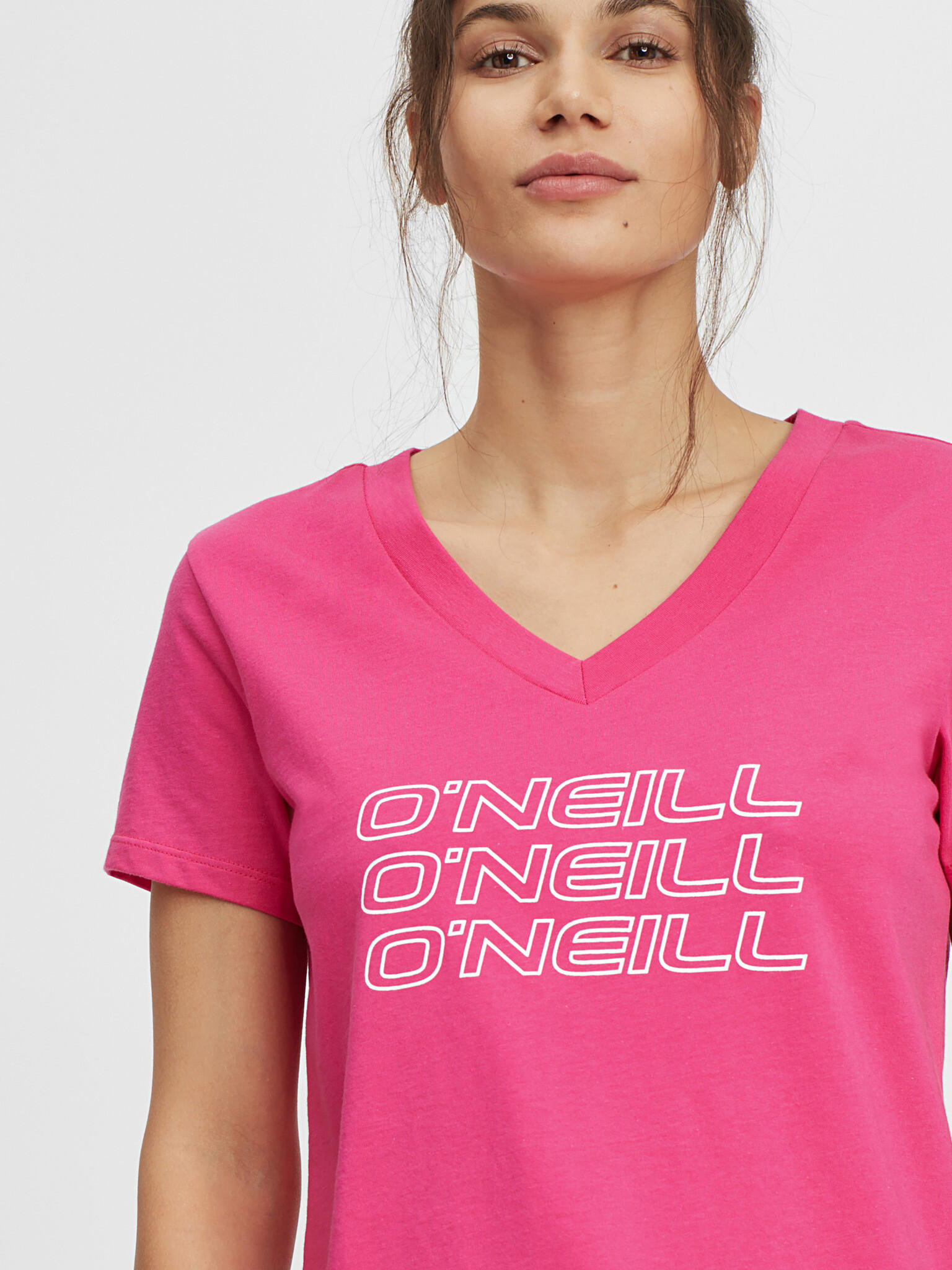 O'Neill Triple Stack V-Neck Tričko Ružová - Pepit.sk