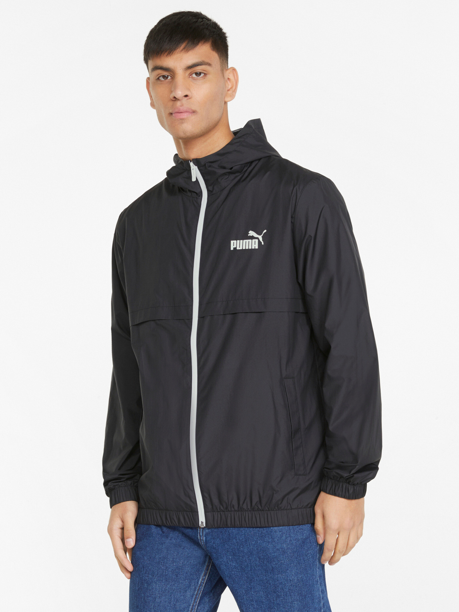 Puma Solid Windbreaker Bunda Čierna - Pepit.sk