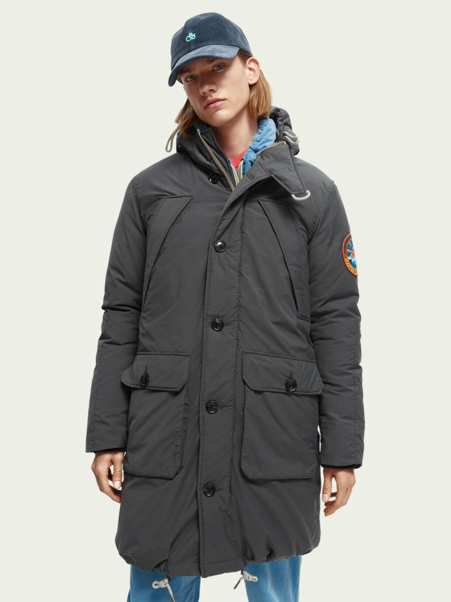 Scotch & Soda Parka Šedá - Pepit.sk