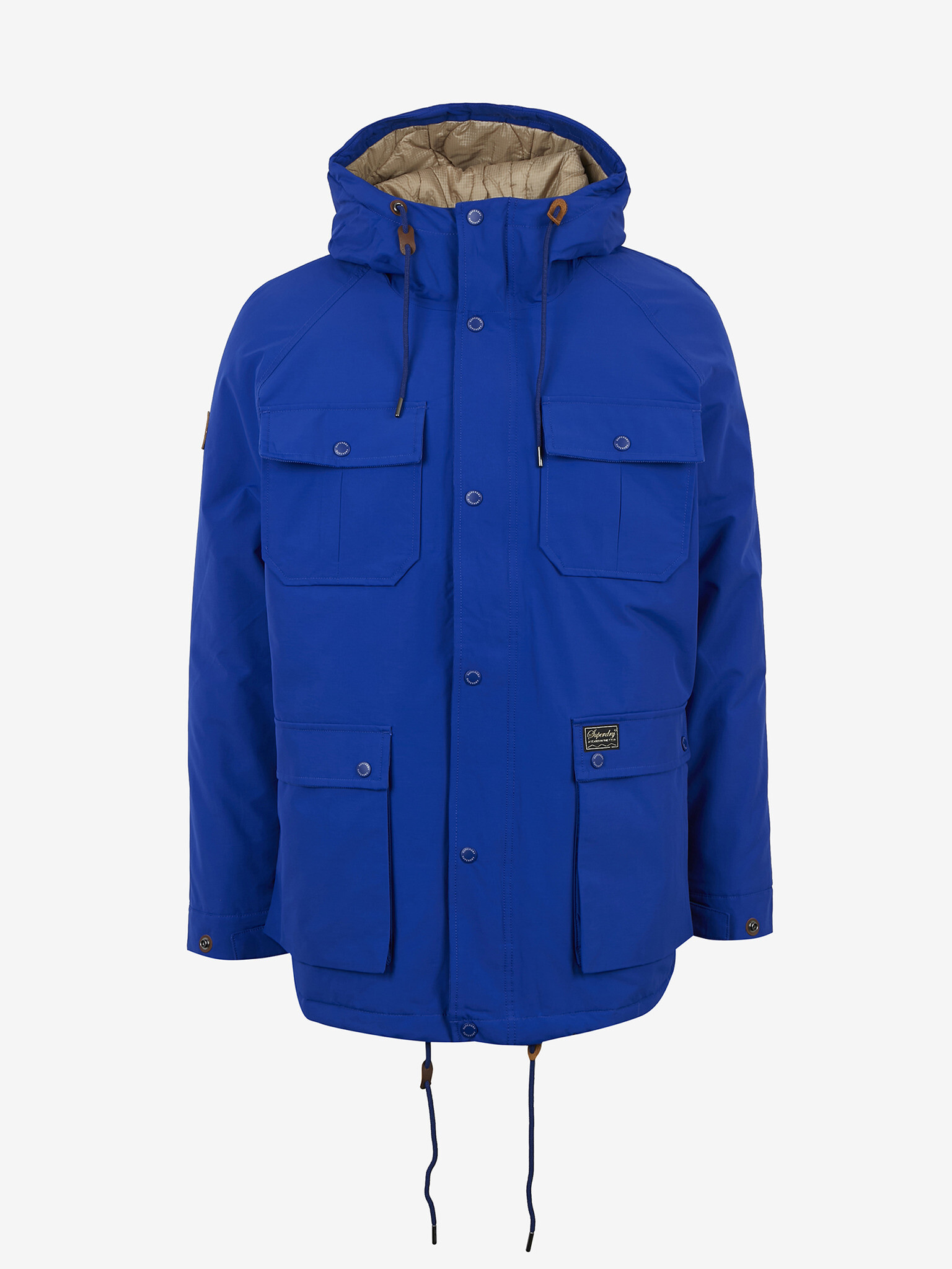 SuperDry Mountain Padded Parka Modrá - Pepit.sk