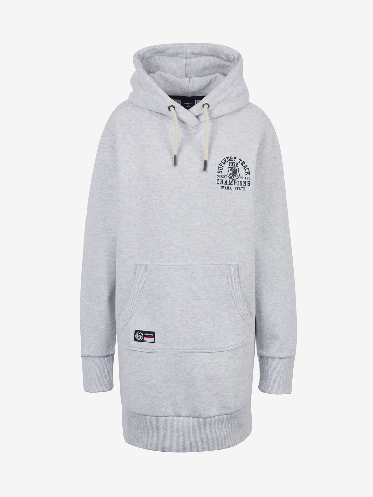 SuperDry T&F Hood Šaty Šedá - Pepit.sk