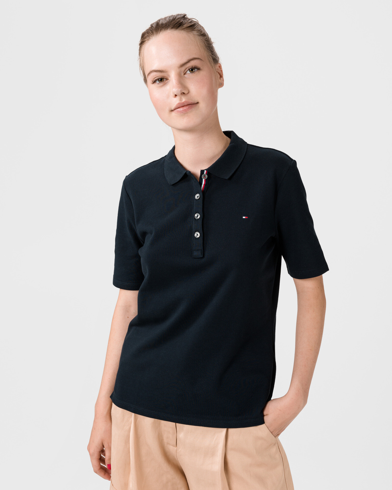 Tommy Hilfiger Essential Polo tričko Modrá - Pepit.sk