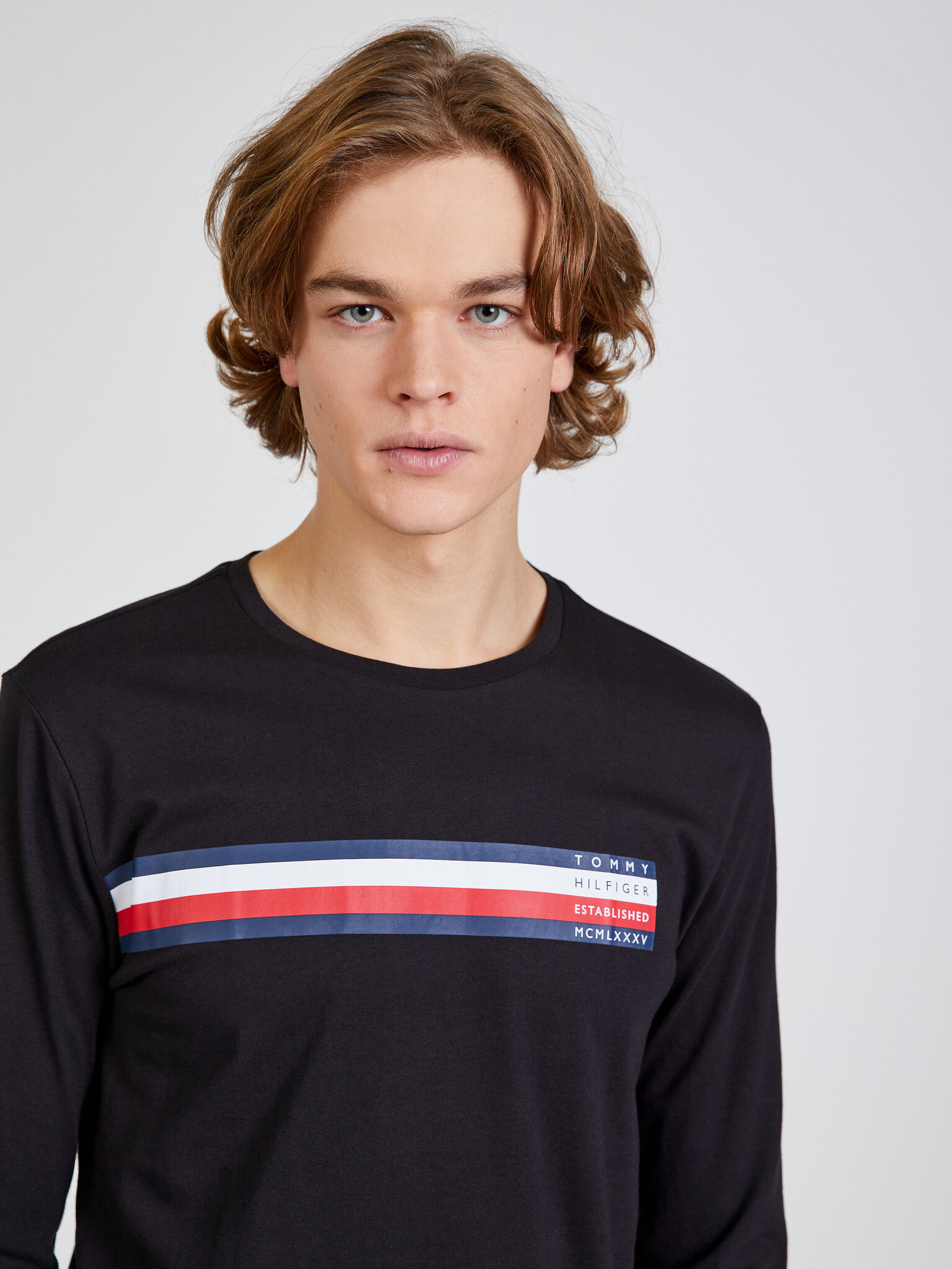 Tommy Hilfiger Sliced Bar Tričko Čierna - Pepit.sk