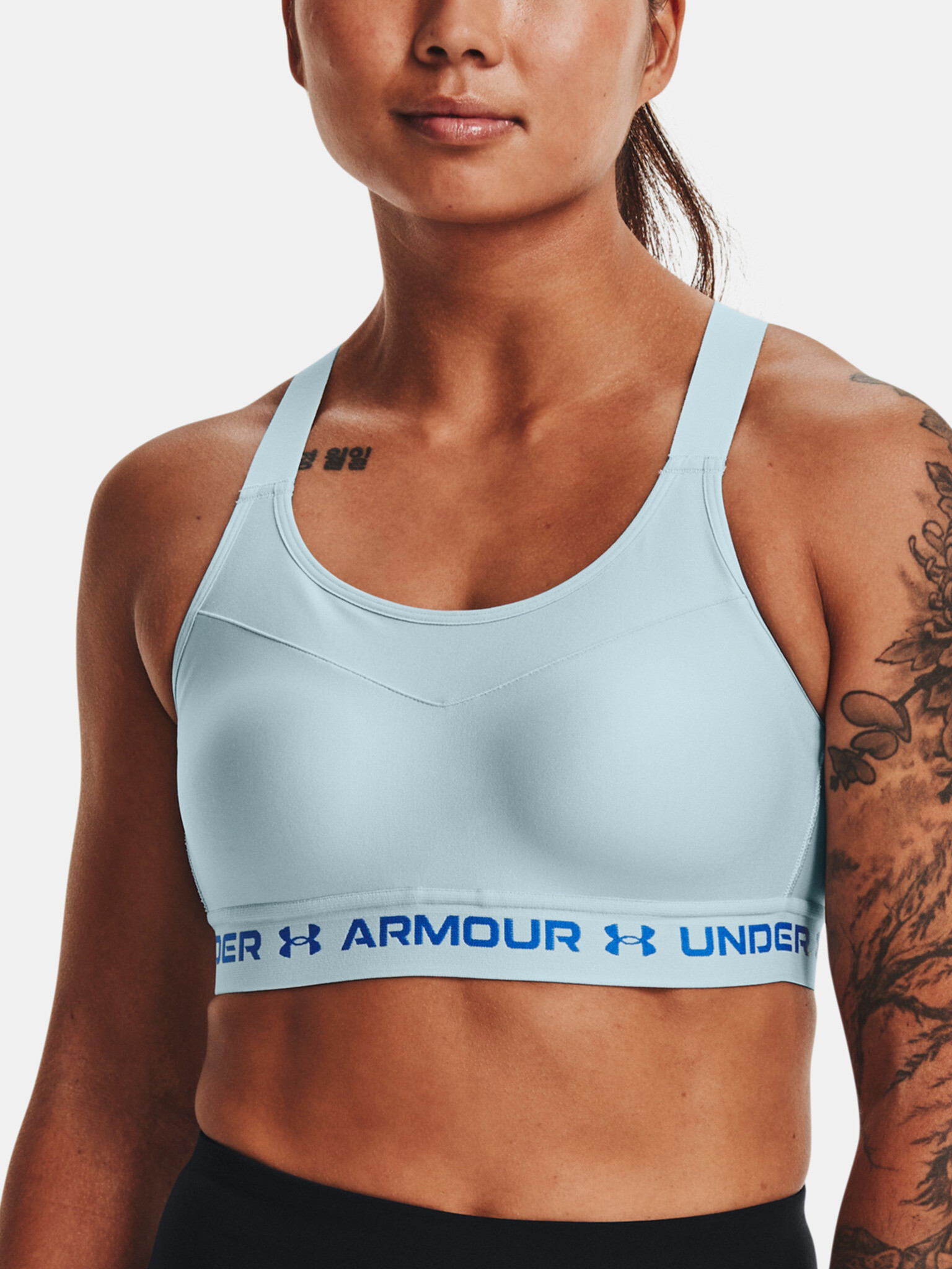 Under Armour Armour High Crossback Športová podprsenka Modrá - Pepit.sk