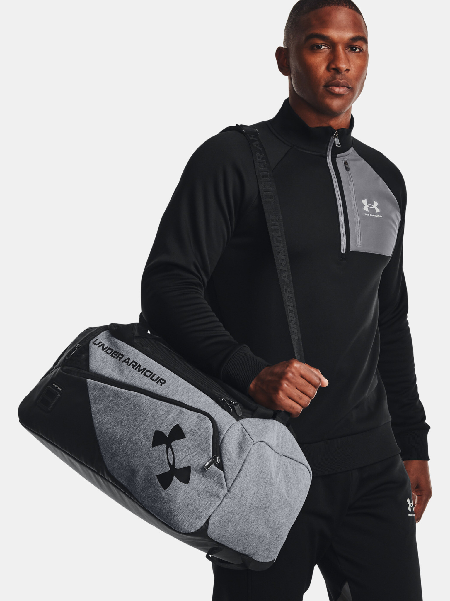 Under Armour Contain Duo SM Duffle Taška Šedá - Pepit.sk