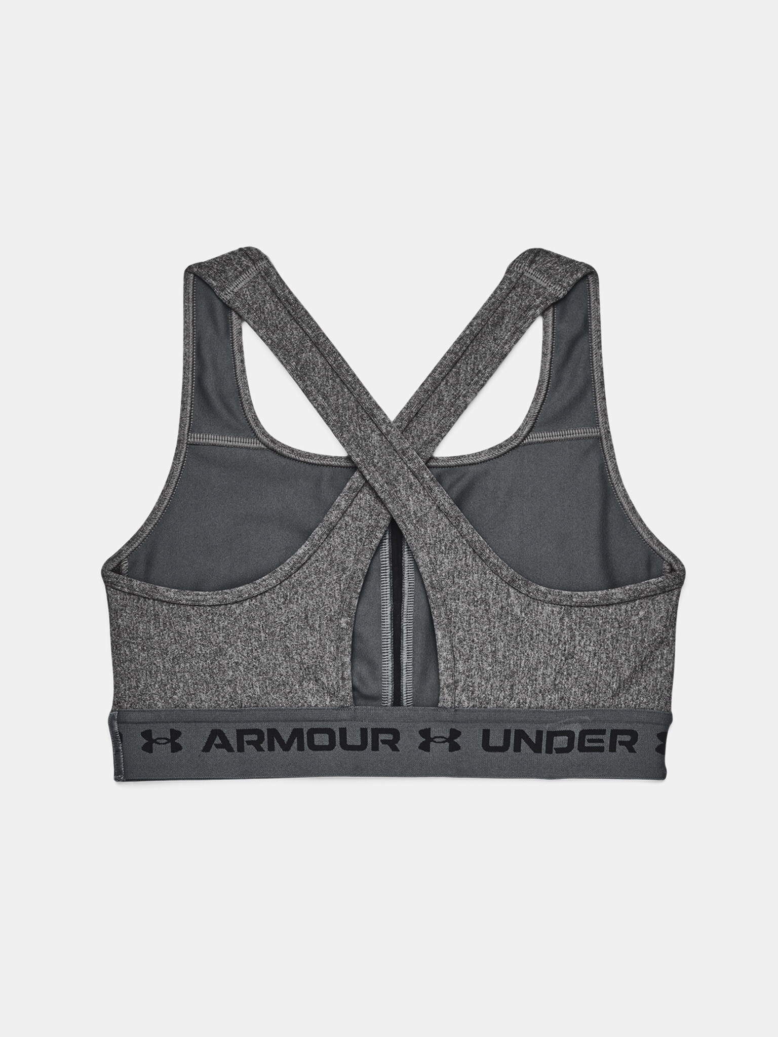 Under Armour Crossback Mid Heather Bra Podprsenka Šedá - Pepit.sk