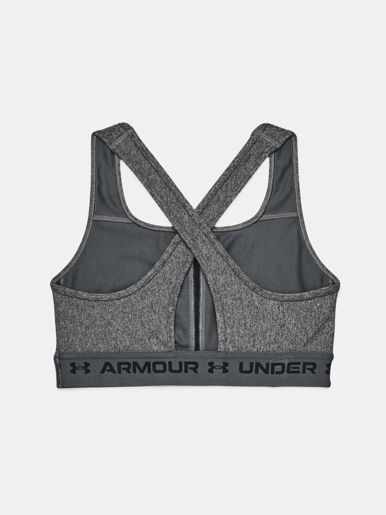 Under Armour Crossback Mid Heather Športová podprsenka Šedá - Pepit.sk