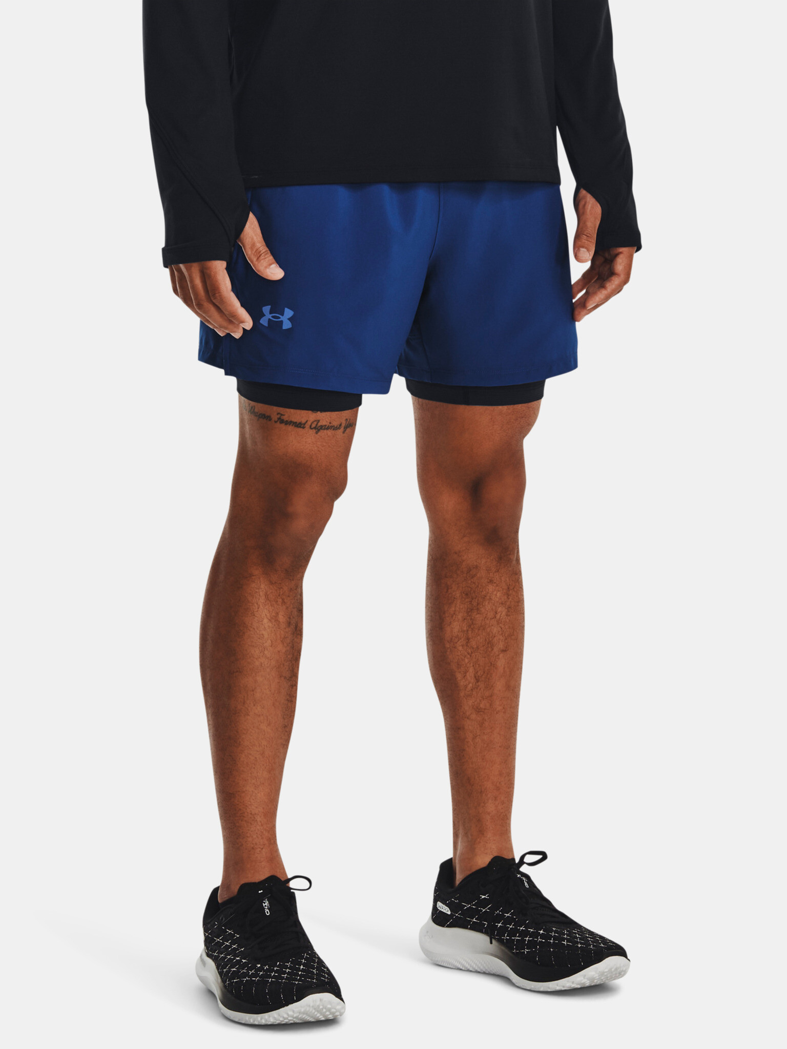 Under Armour LAUNCH ELITE 2in1 5'' SHORT Kraťasy Modrá - Pepit.sk