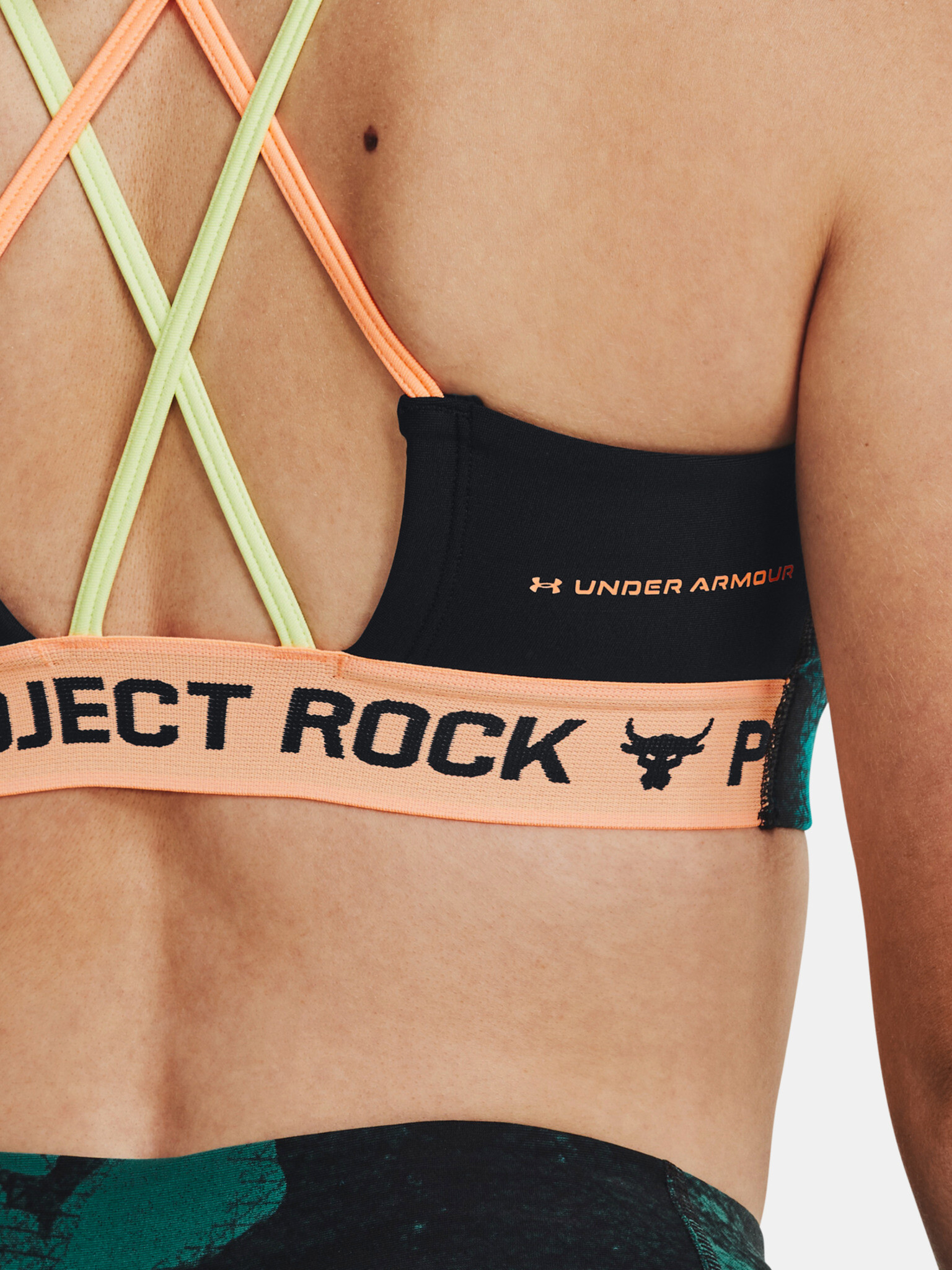 Under Armour Project Rock Crsbck Pt Športová podprsenka Zelená - Pepit.sk