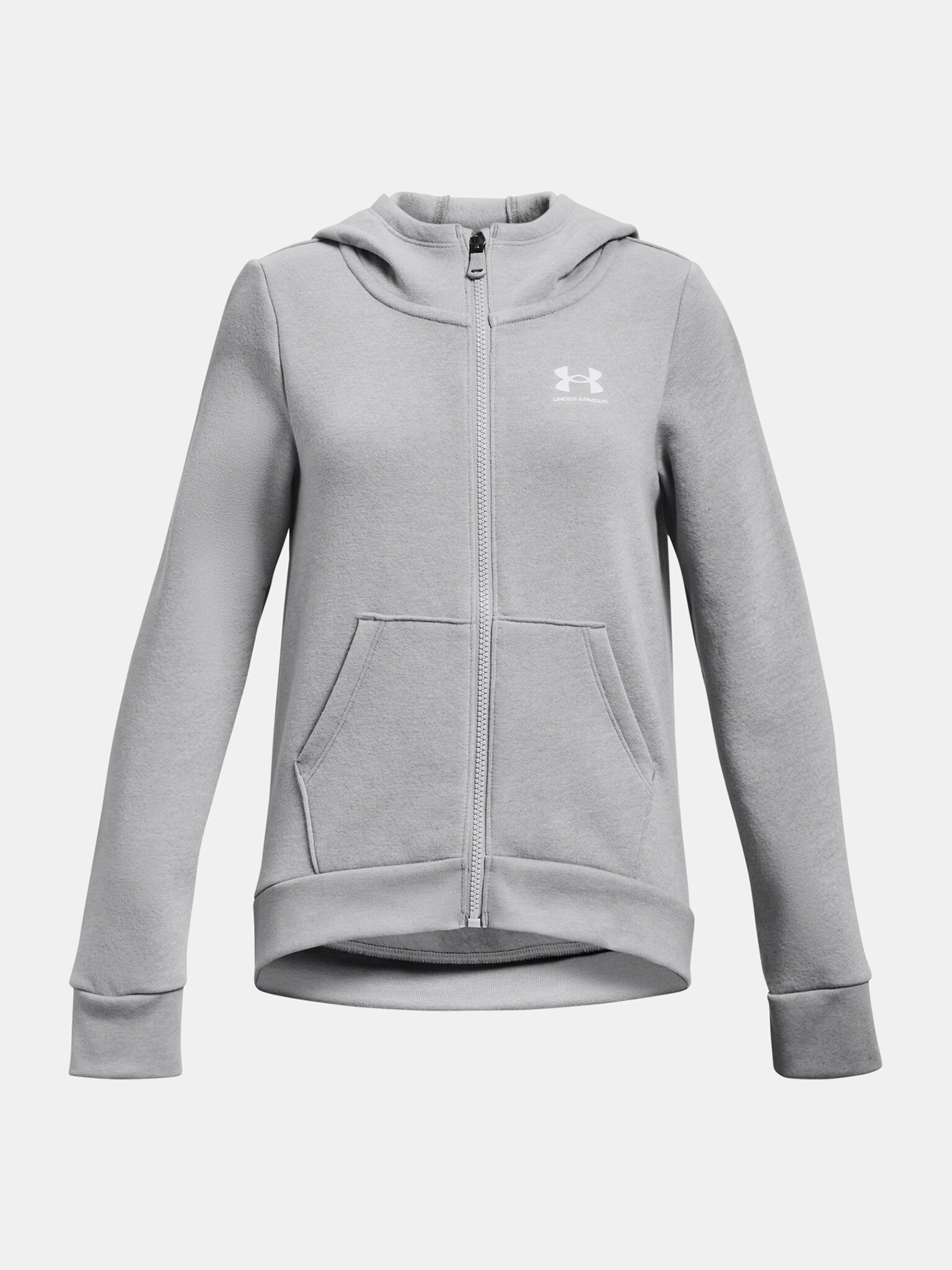 Under Armour Rival Fleece LU FZ Hoodie Mikina detská Šedá - Pepit.sk