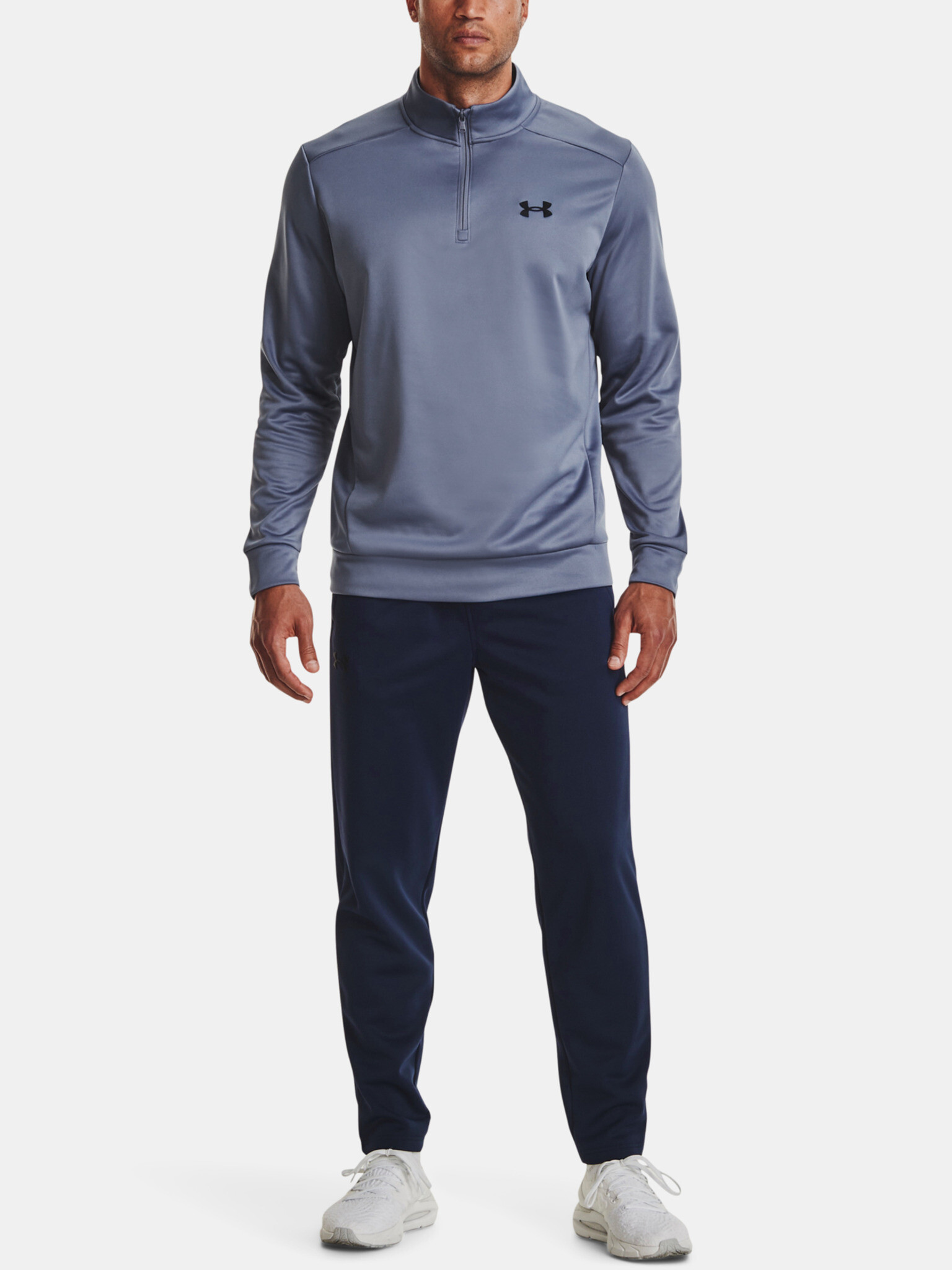 Under Armour UA Armour Fleece 1/4 Zip Mikina Fialová - Pepit.sk