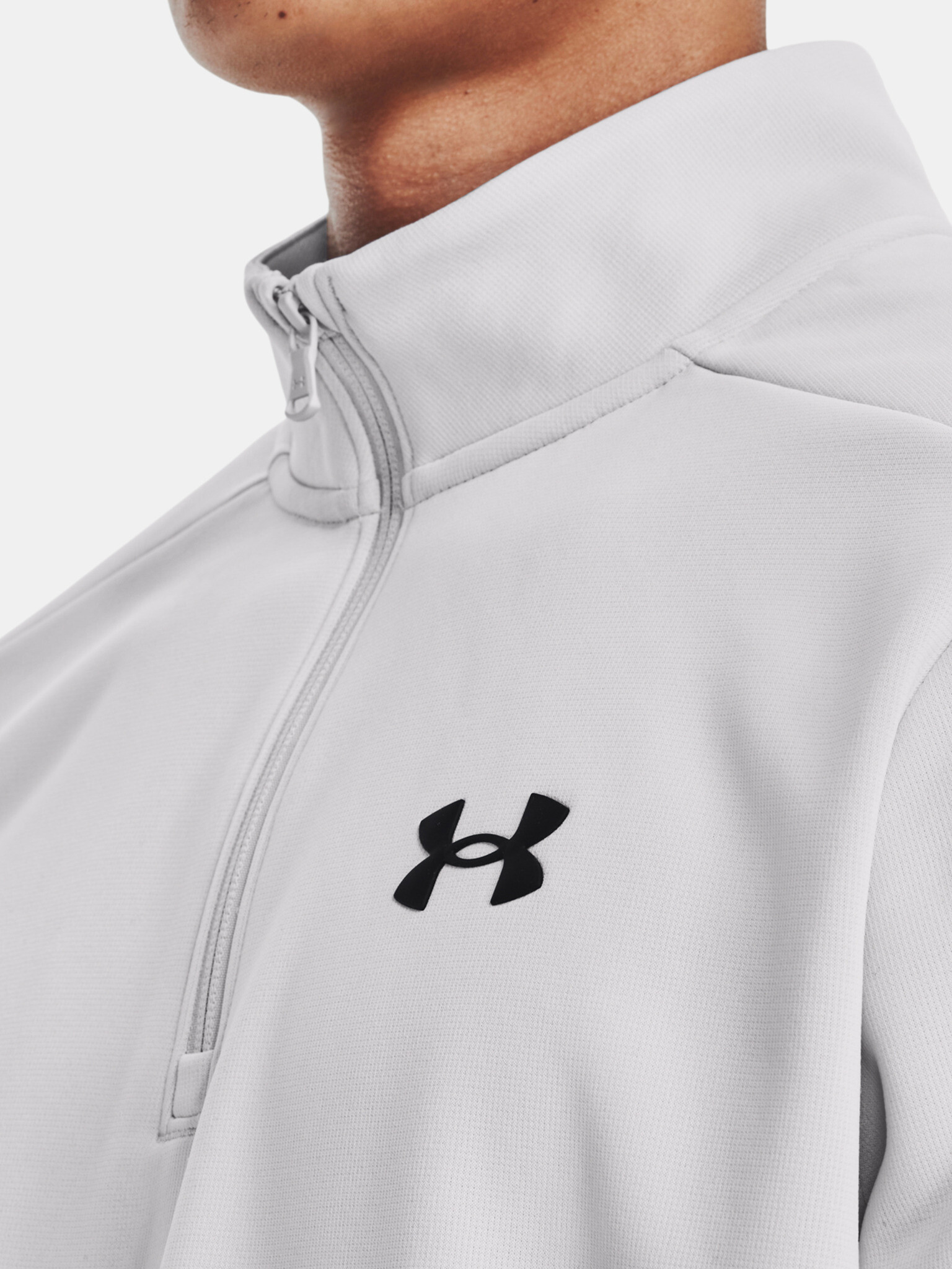 Under Armour UA Armour Fleece 1/4 Zip Mikina Šedá - Pepit.sk