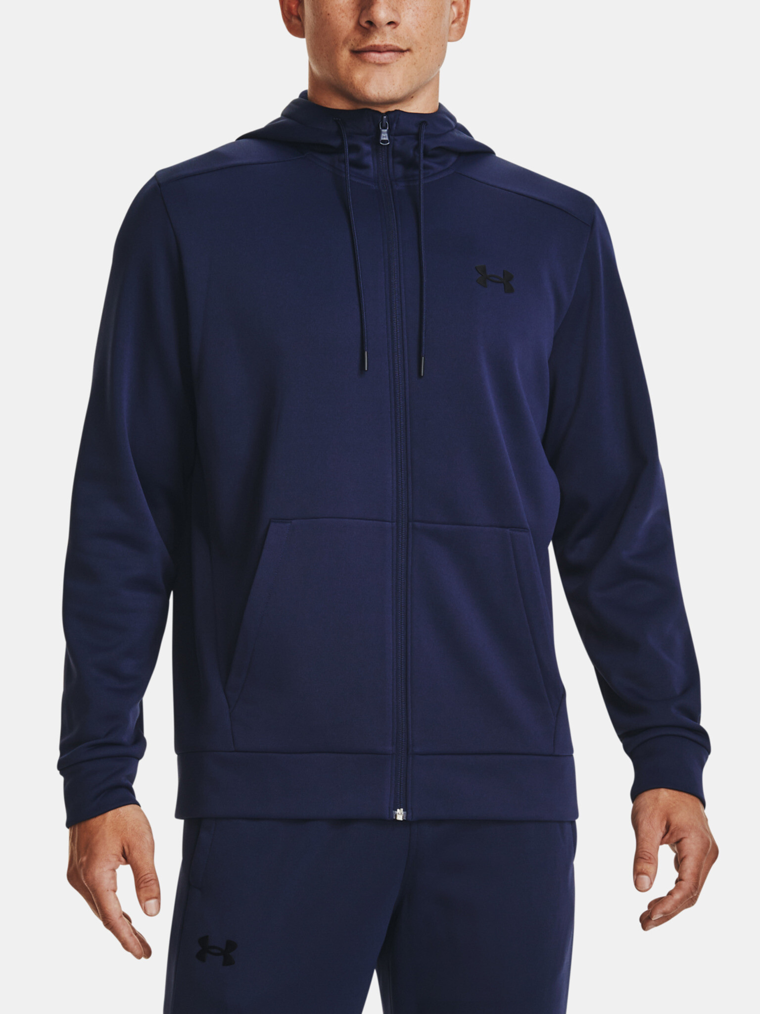 Under Armour UA Armour Fleece FZ Hoodie Mikina Modrá - Pepit.sk