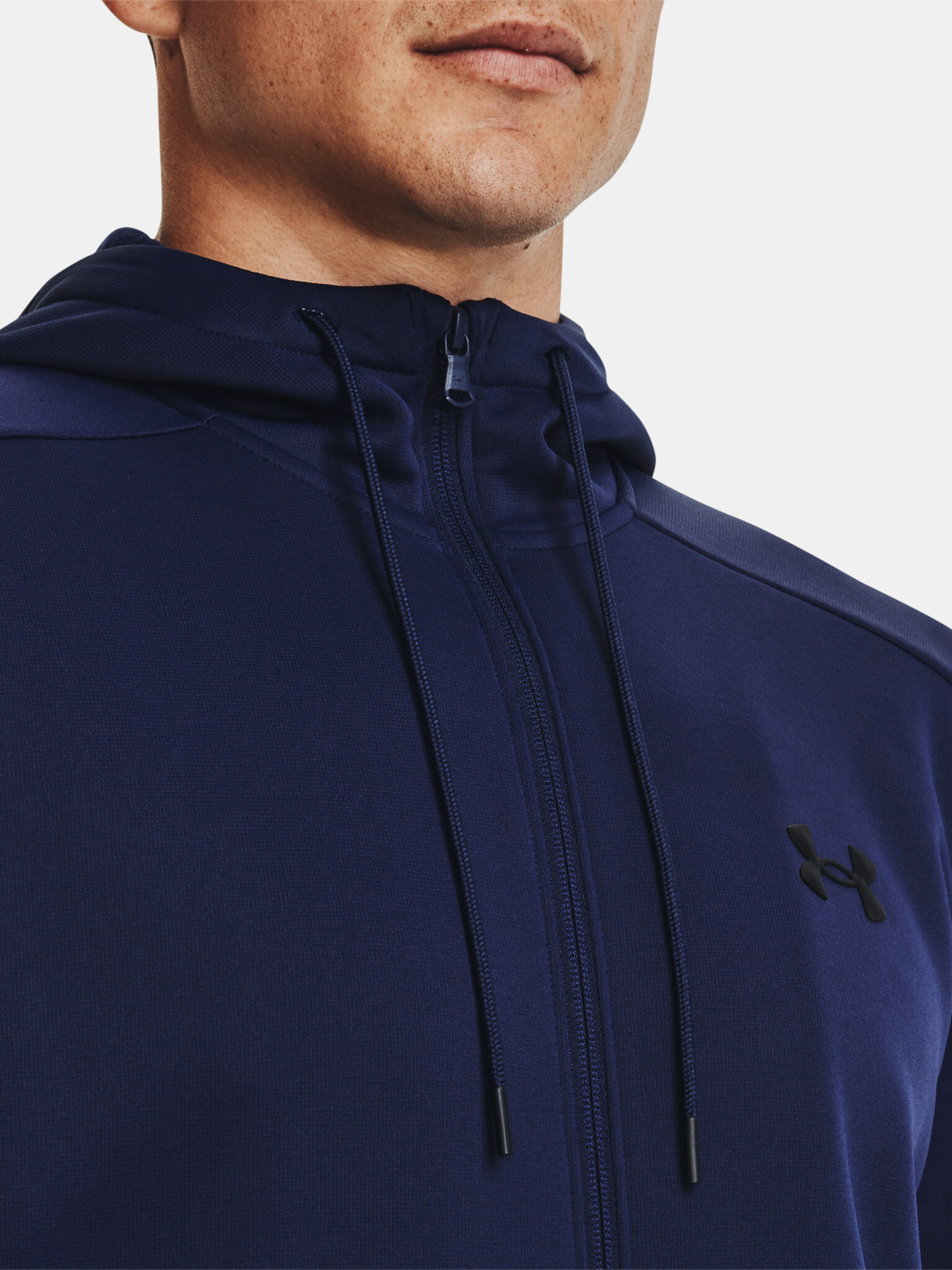 Under Armour UA Armour Fleece FZ Hoodie Mikina Modrá - Pepit.sk