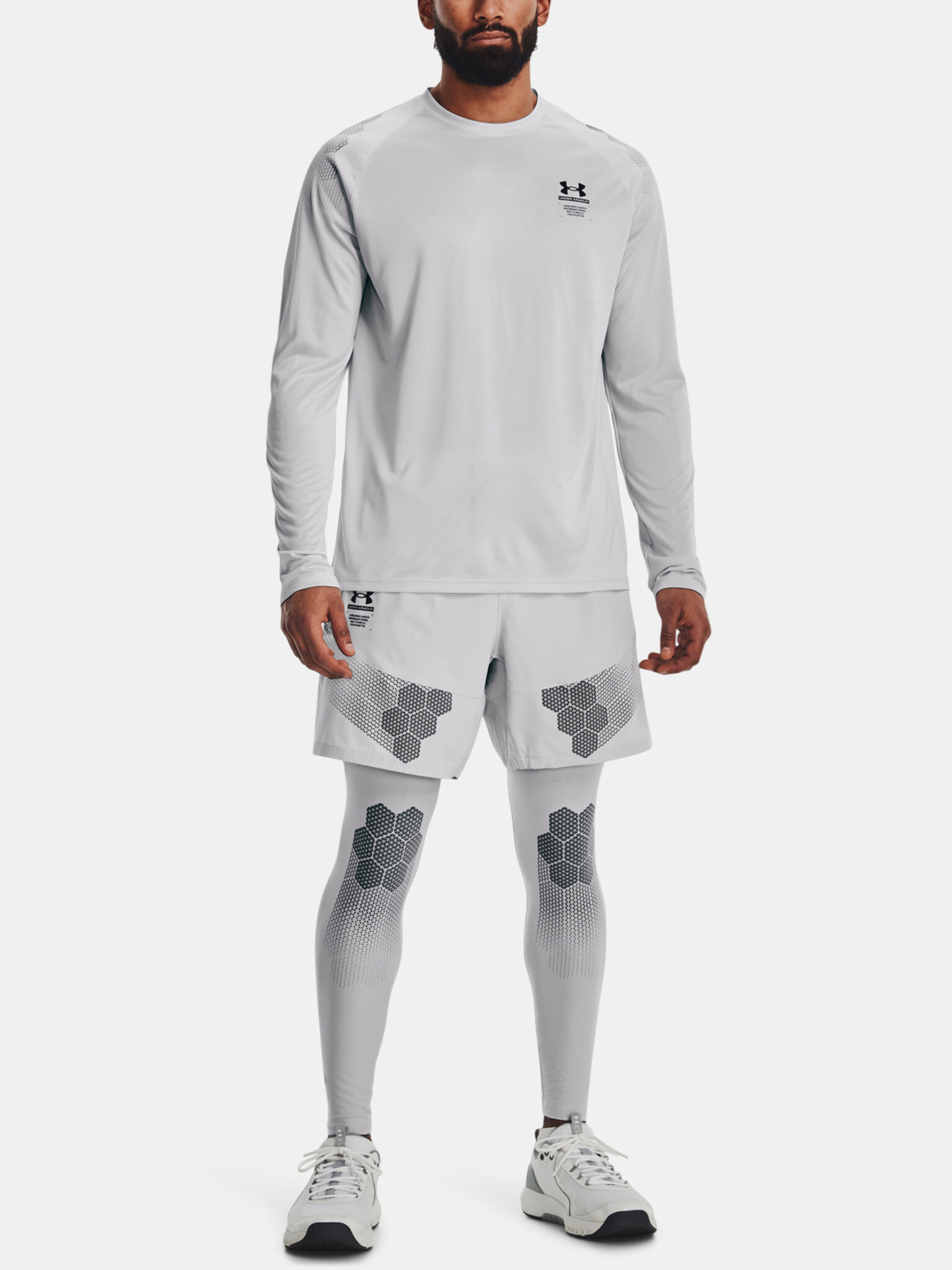 Under Armour UA Armourprint Woven Kraťasy Šedá - Pepit.sk