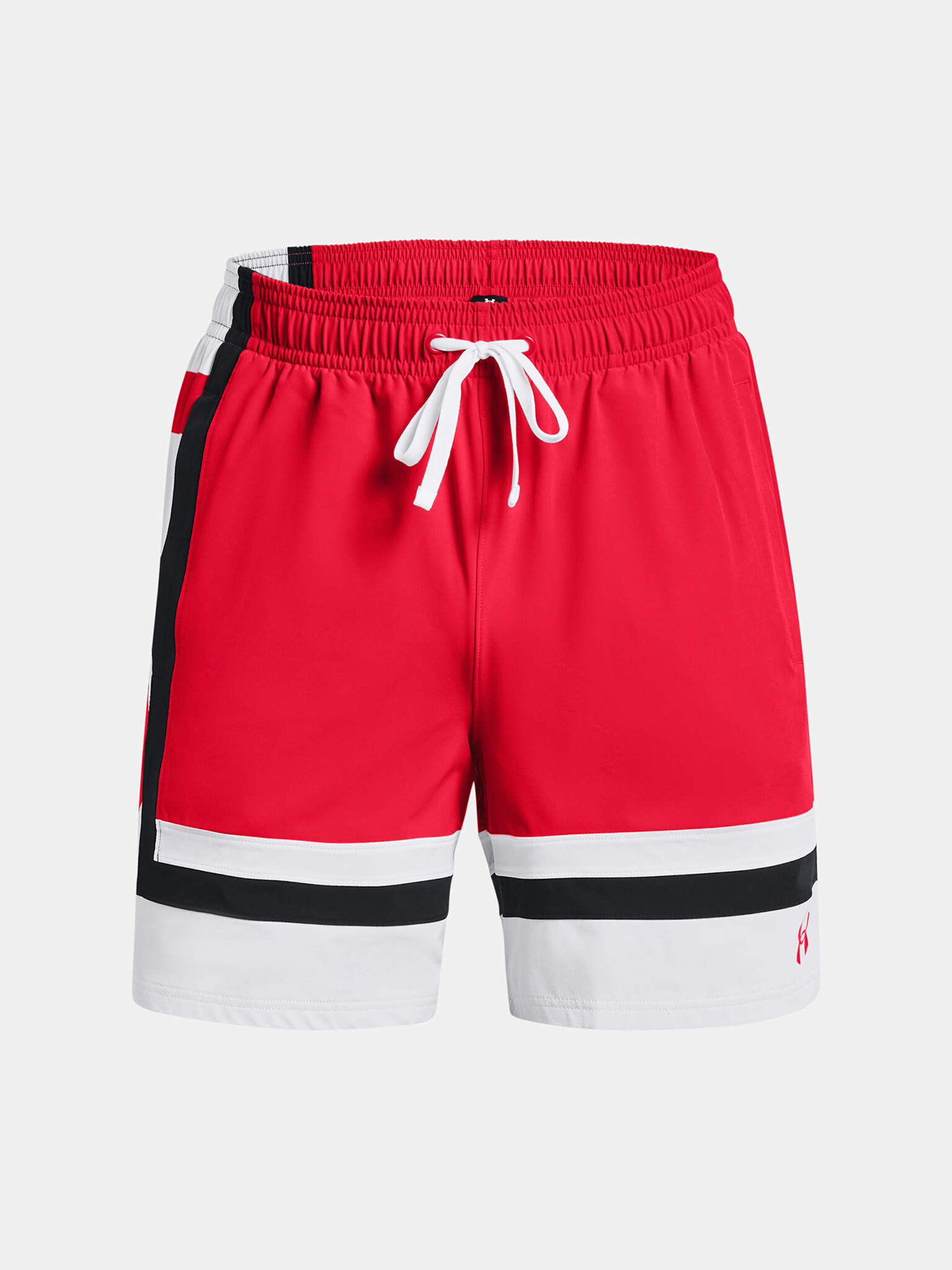 Under Armour UA Baseline Woven Short II Kraťasy Červená - Pepit.sk