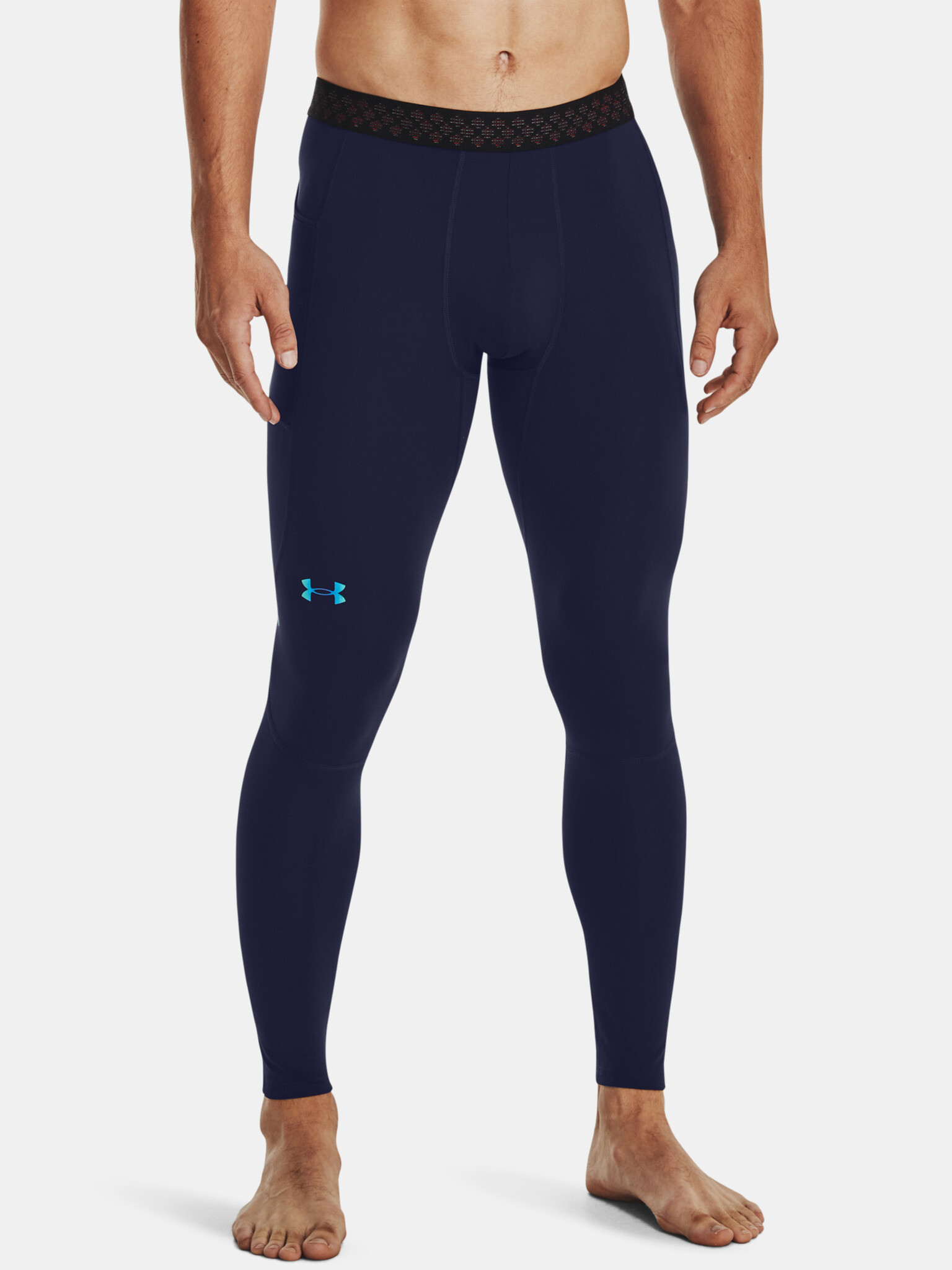 Under Armour UA ColdGear Rush Legíny Modrá - Pepit.sk