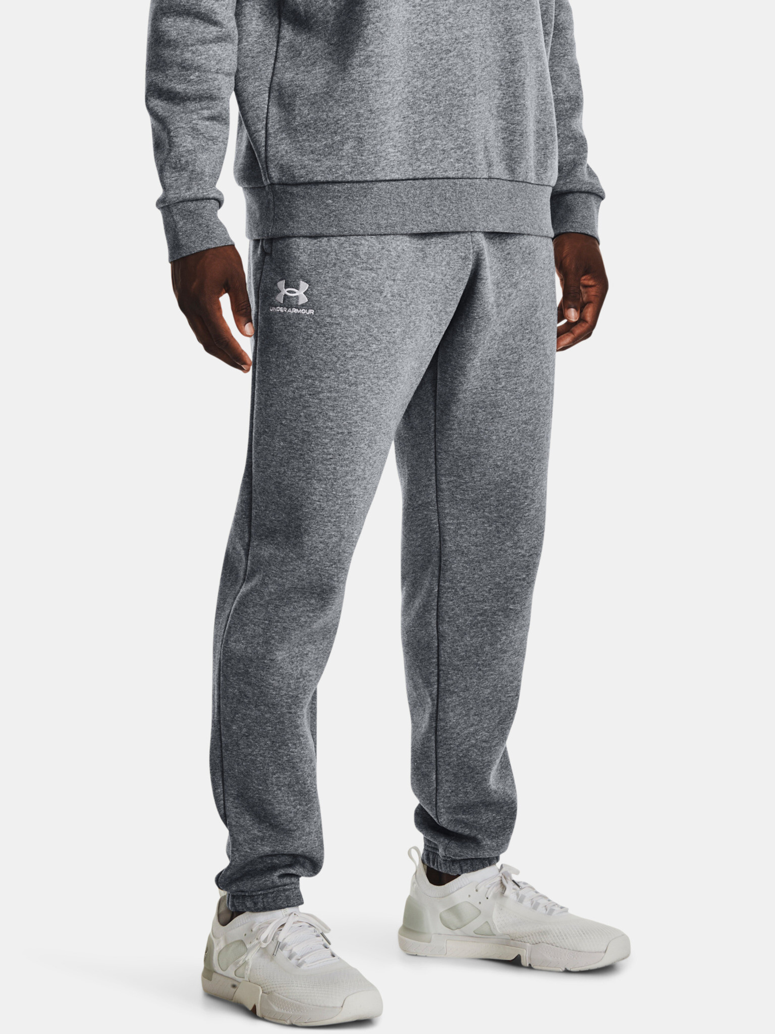 Under Armour UA Essential Fleece Tepláky Šedá - Pepit.sk