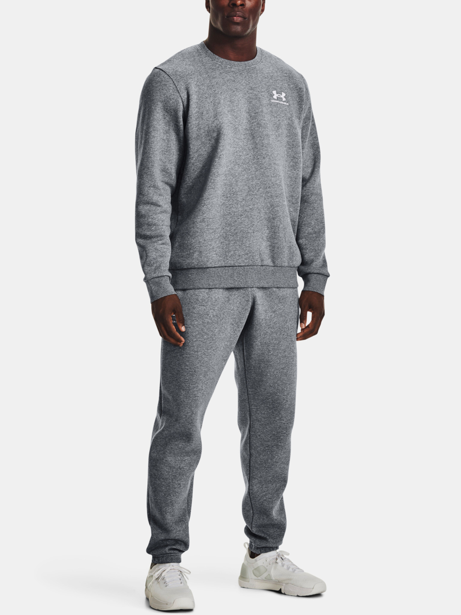 Under Armour UA Essential Fleece Tepláky Šedá - Pepit.sk