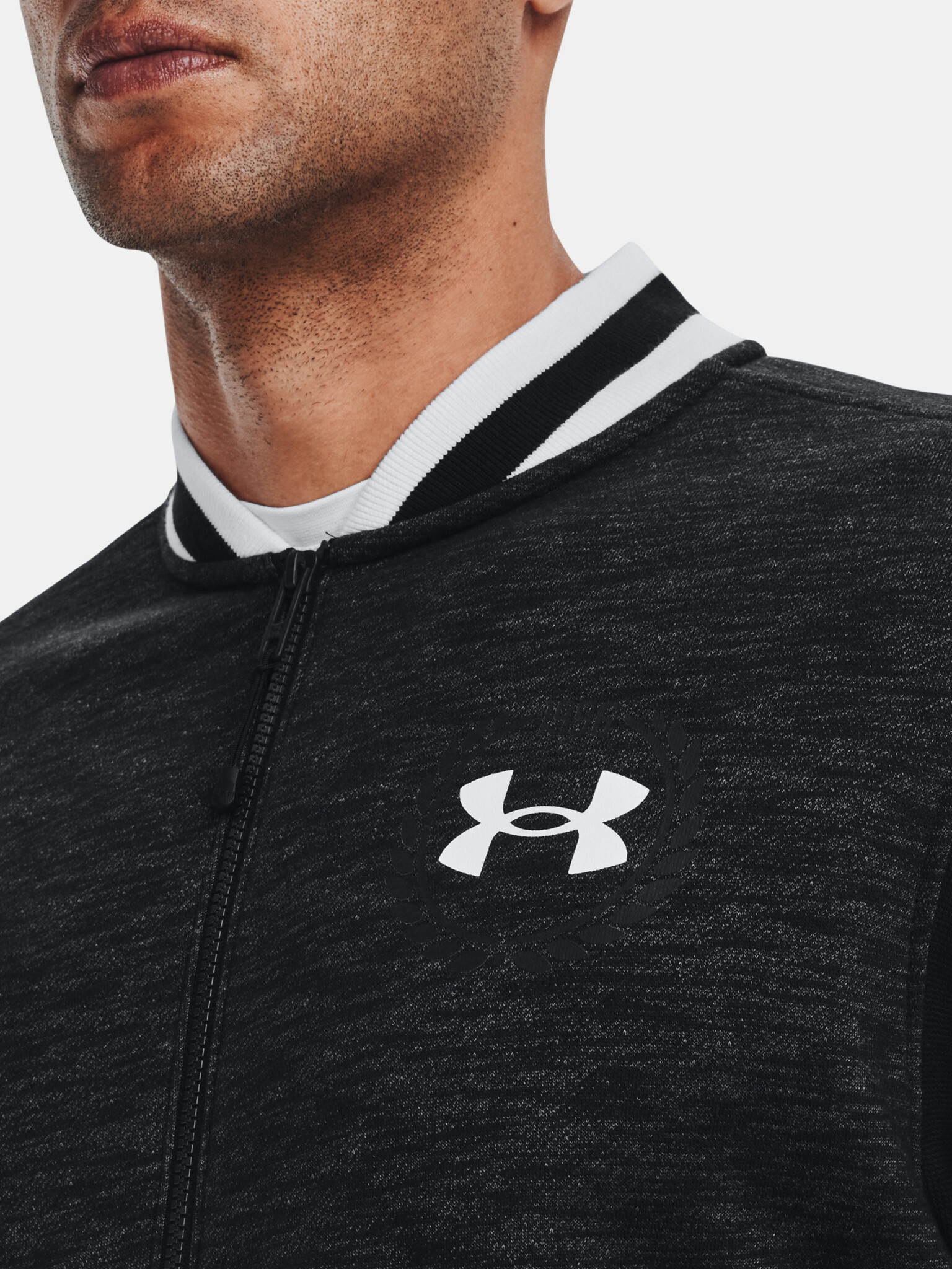 Under Armour UA Essential Heritage Flc FZ Mikina Čierna - Pepit.sk