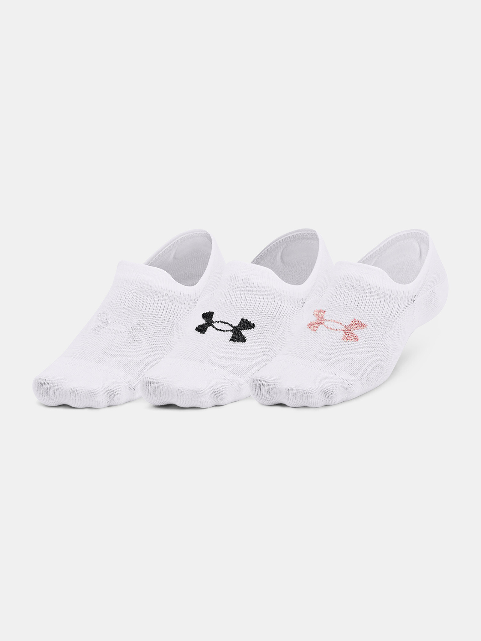 Under Armour UA Essential UltraLowTab Ponožky 3 páry Biela - Pepit.sk