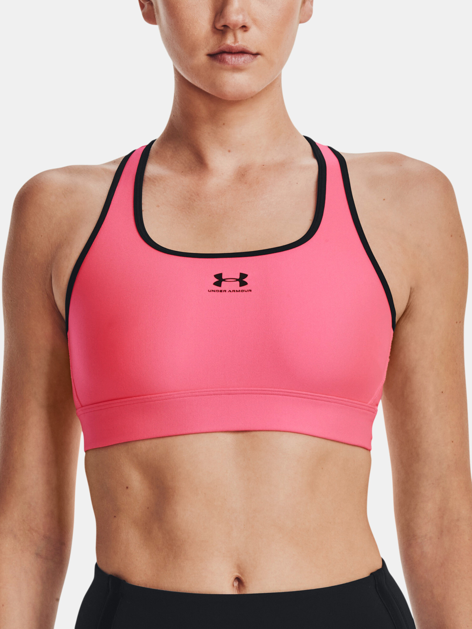 Under Armour UA HG Armour Mid Padless Športová podprsenka Ružová - Pepit.sk