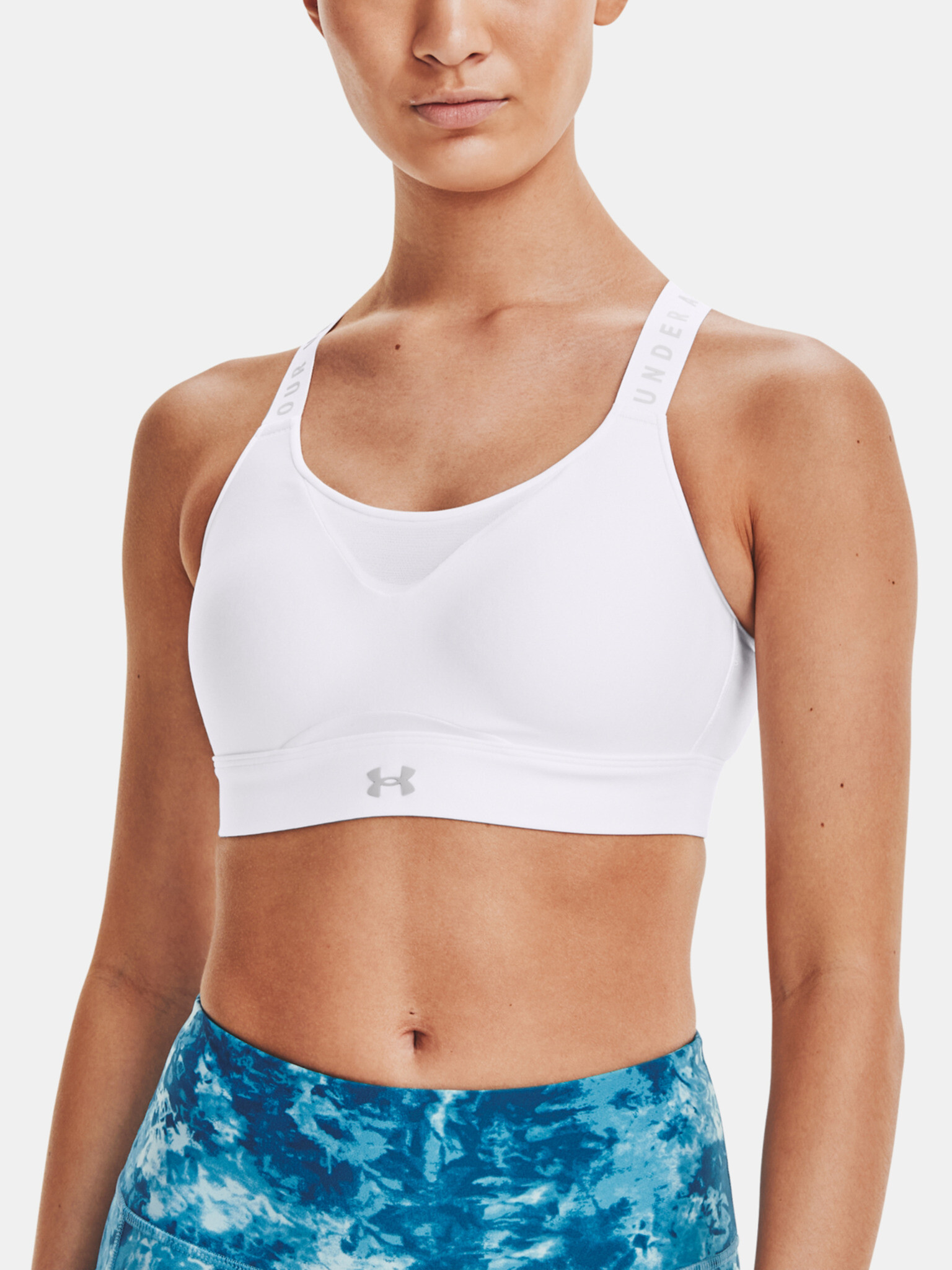 Under Armour UA Infinity High Športová podprsenka Biela - Pepit.sk