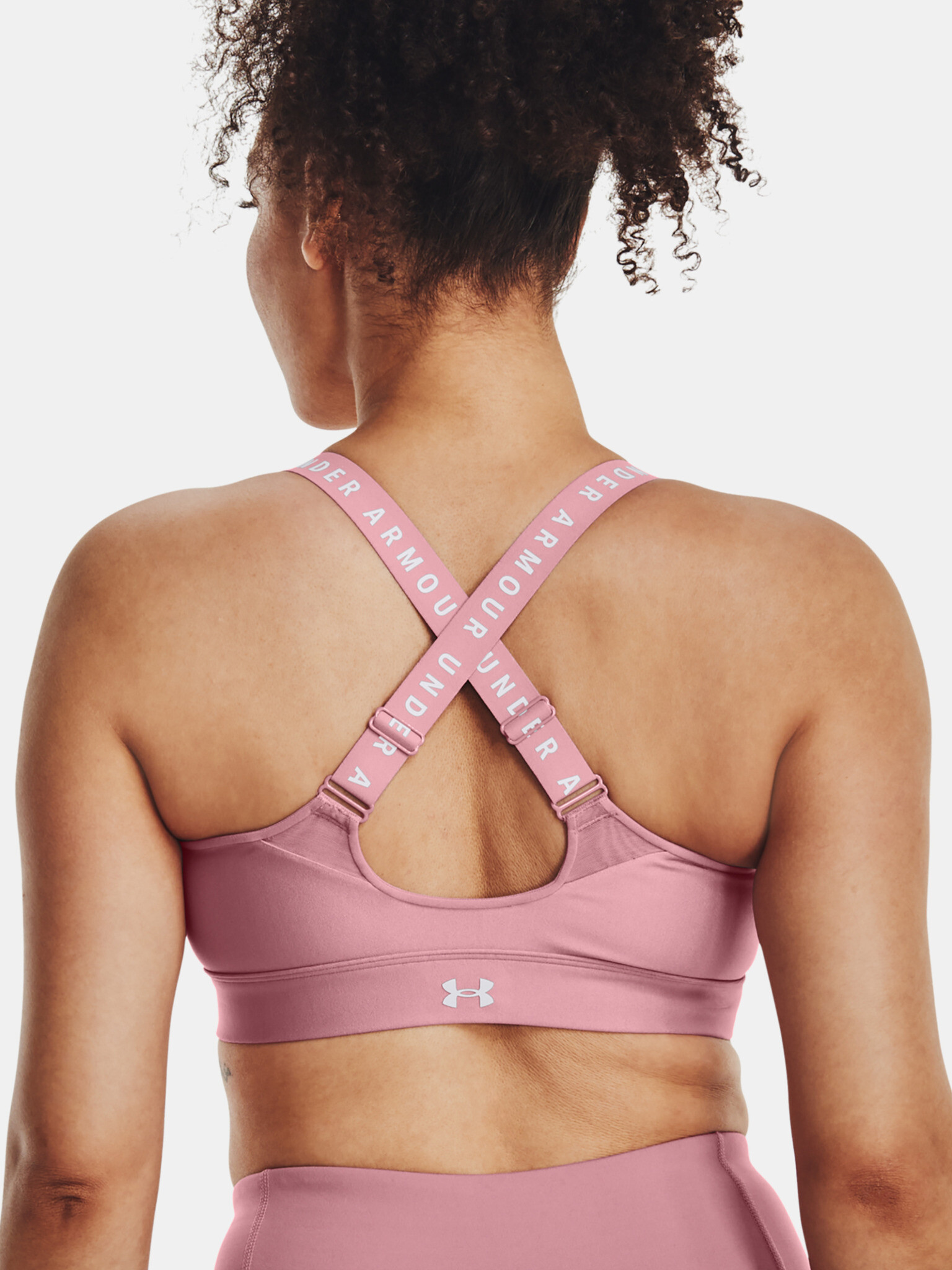 Under Armour UA Infinity High Zip Športová podprsenka Ružová - Pepit.sk